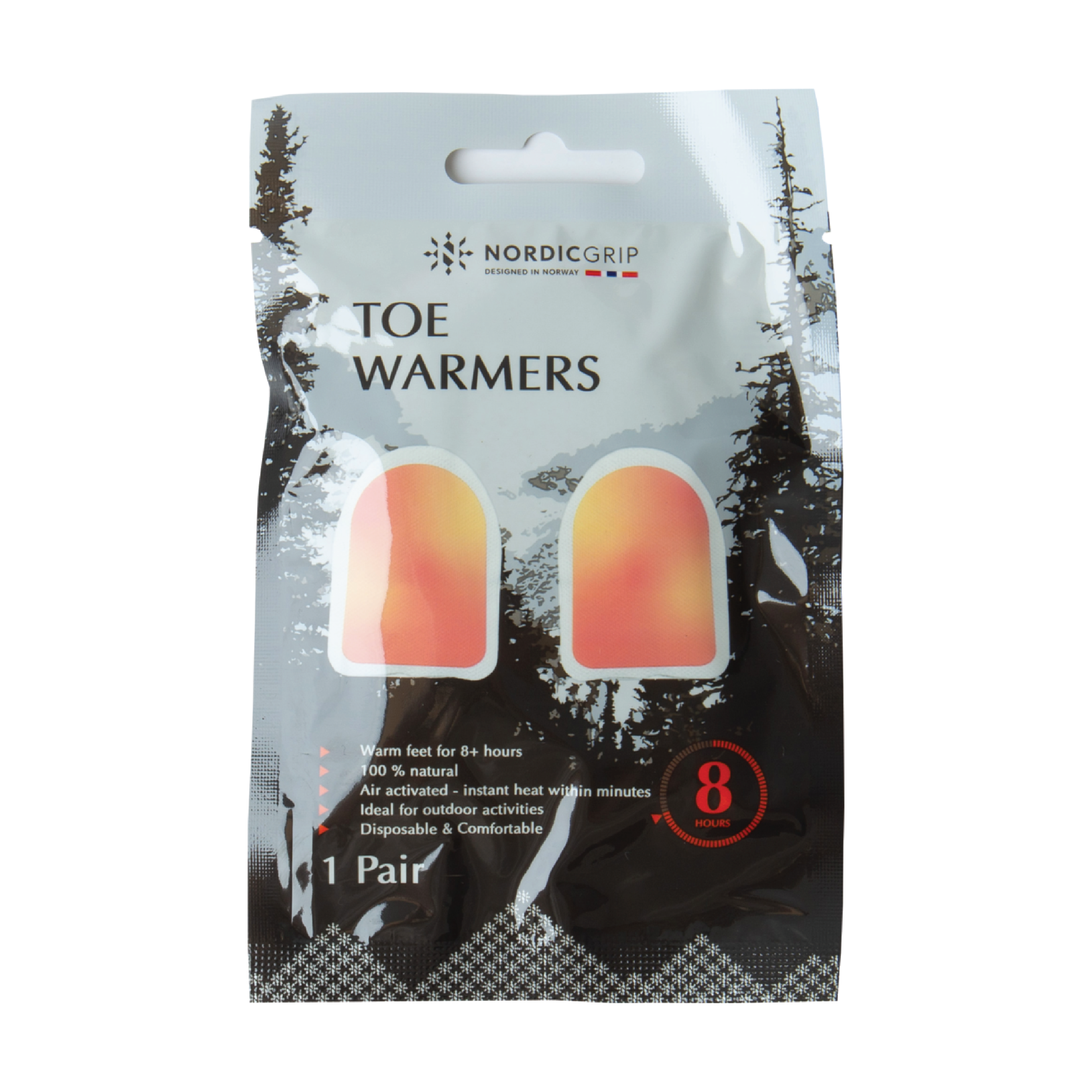 Nordic Grip Tåvarmer, 1 par