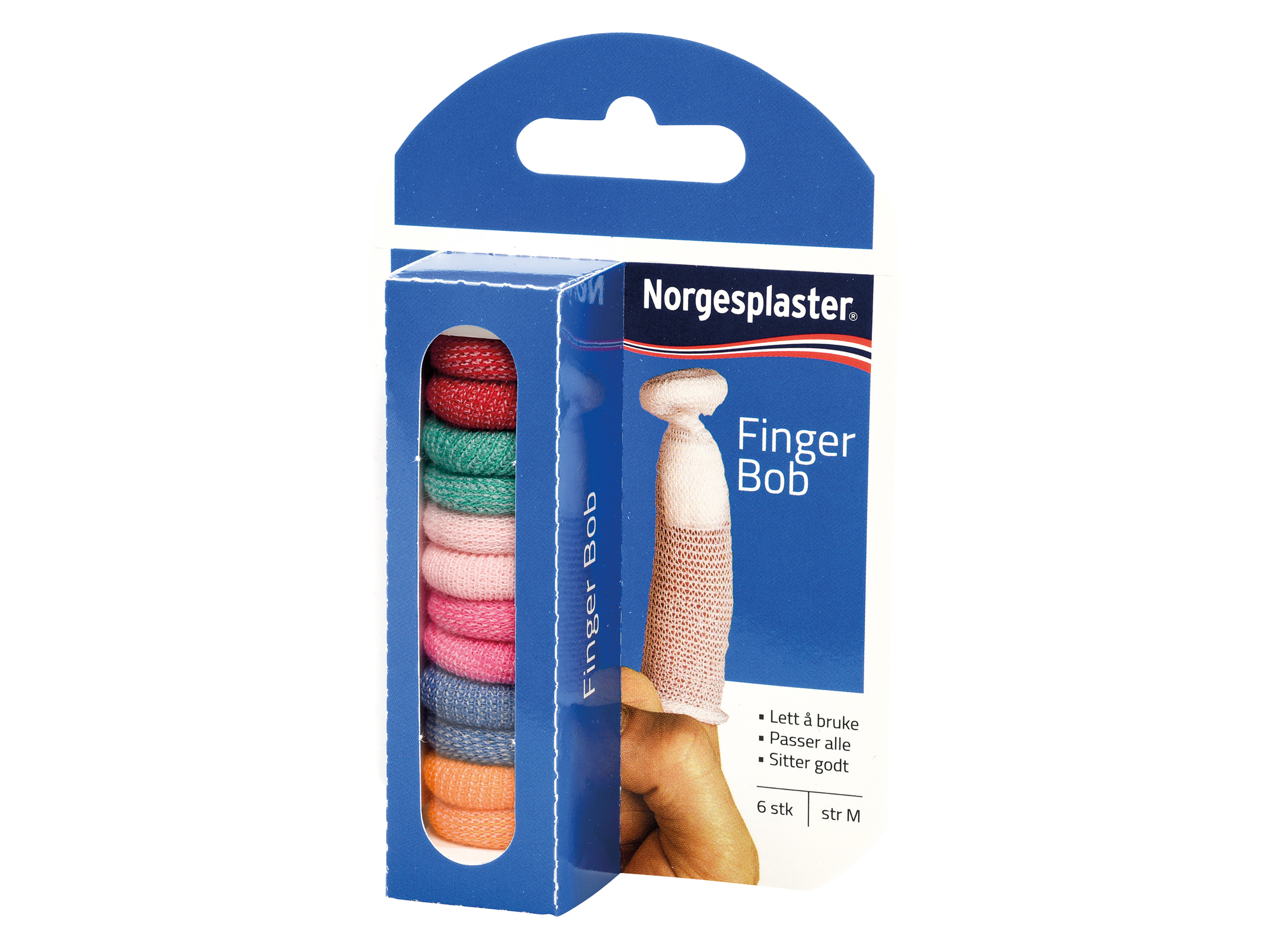 Norgesplaster Finger bob, Medium, 6 stk.