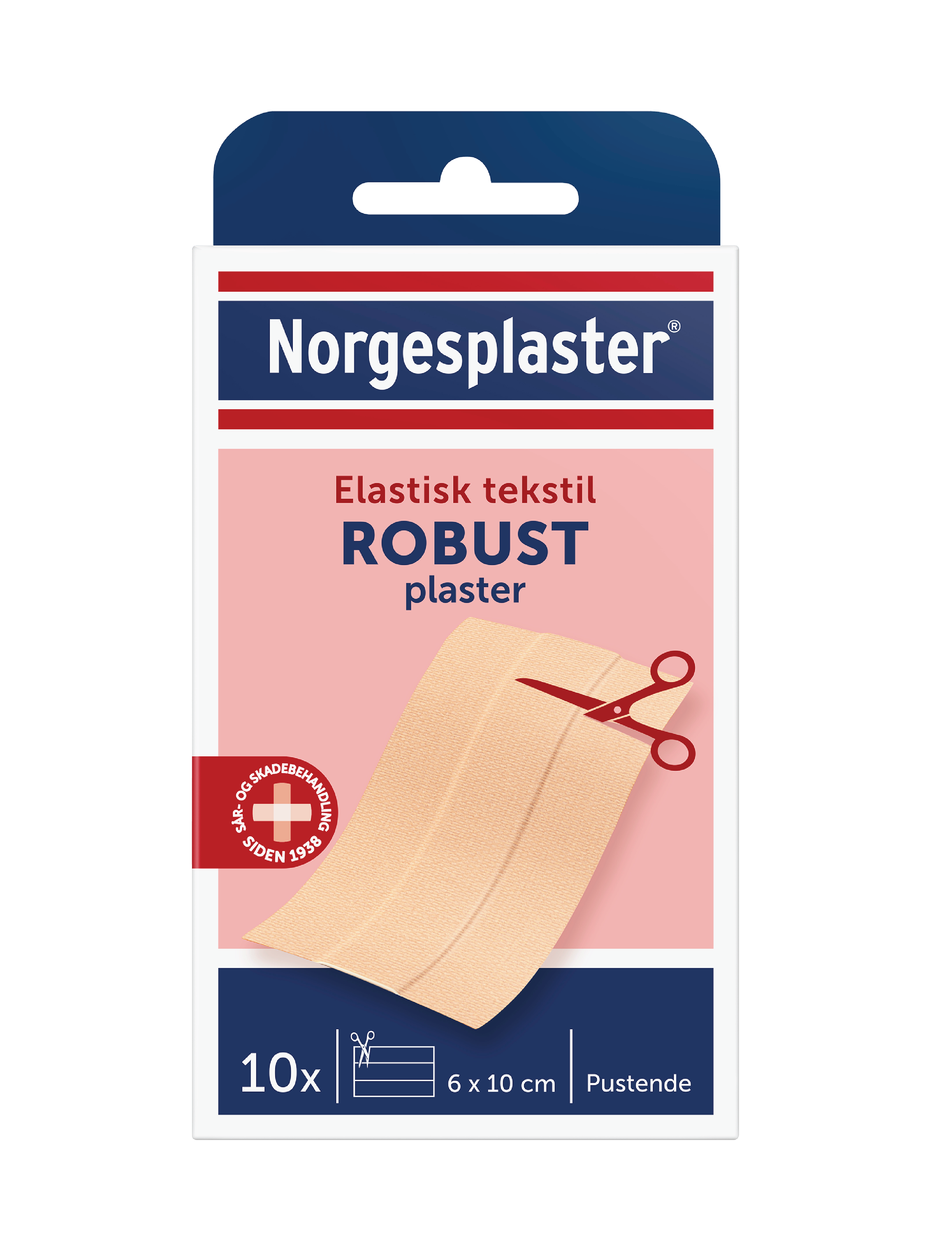 Norgesplaster Robust plaster, 6x10 cm, 10 stk.
