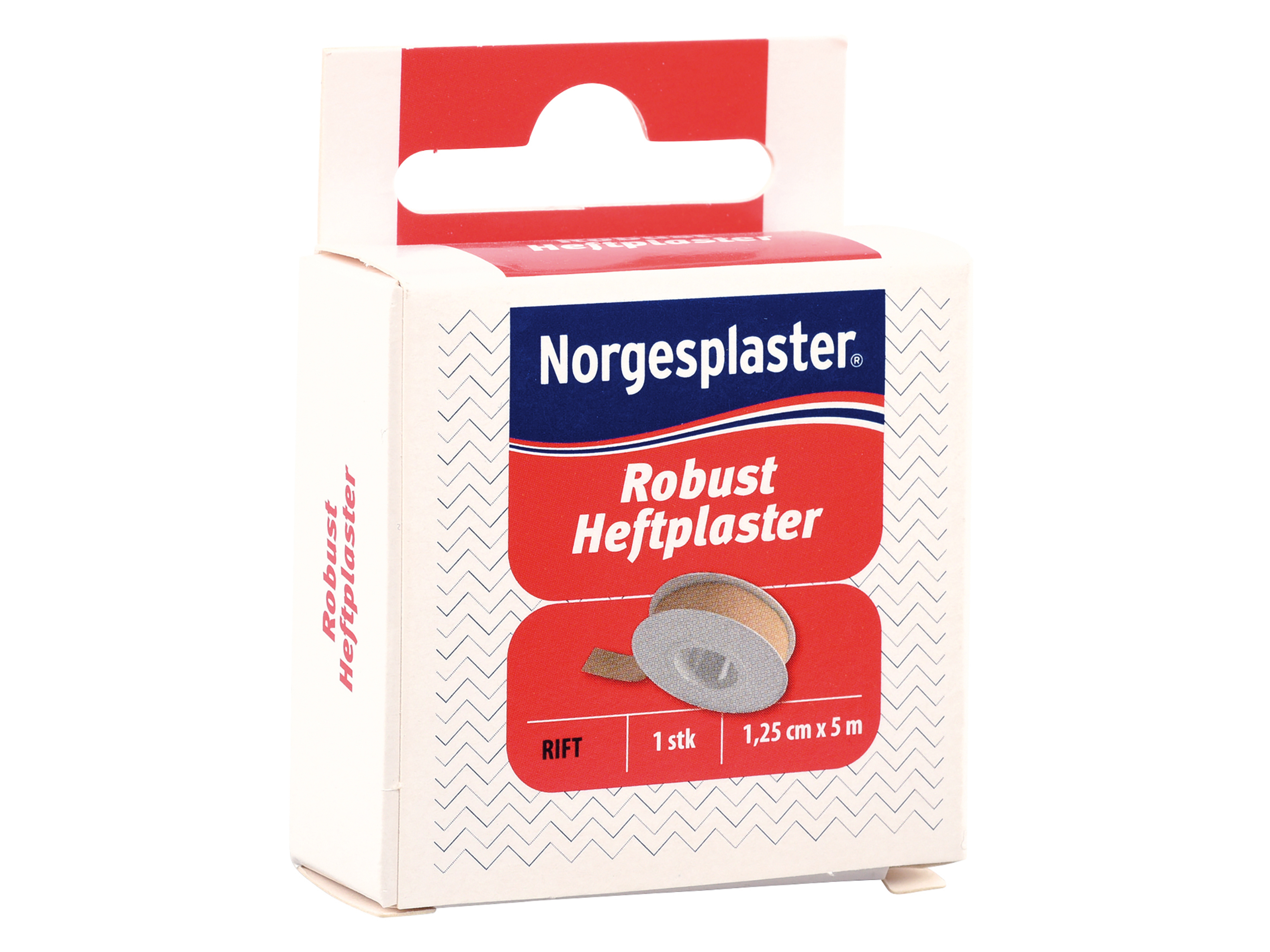 Norgesplaster Robust heftplaster, 1,2cm x 5m, 1 stk.