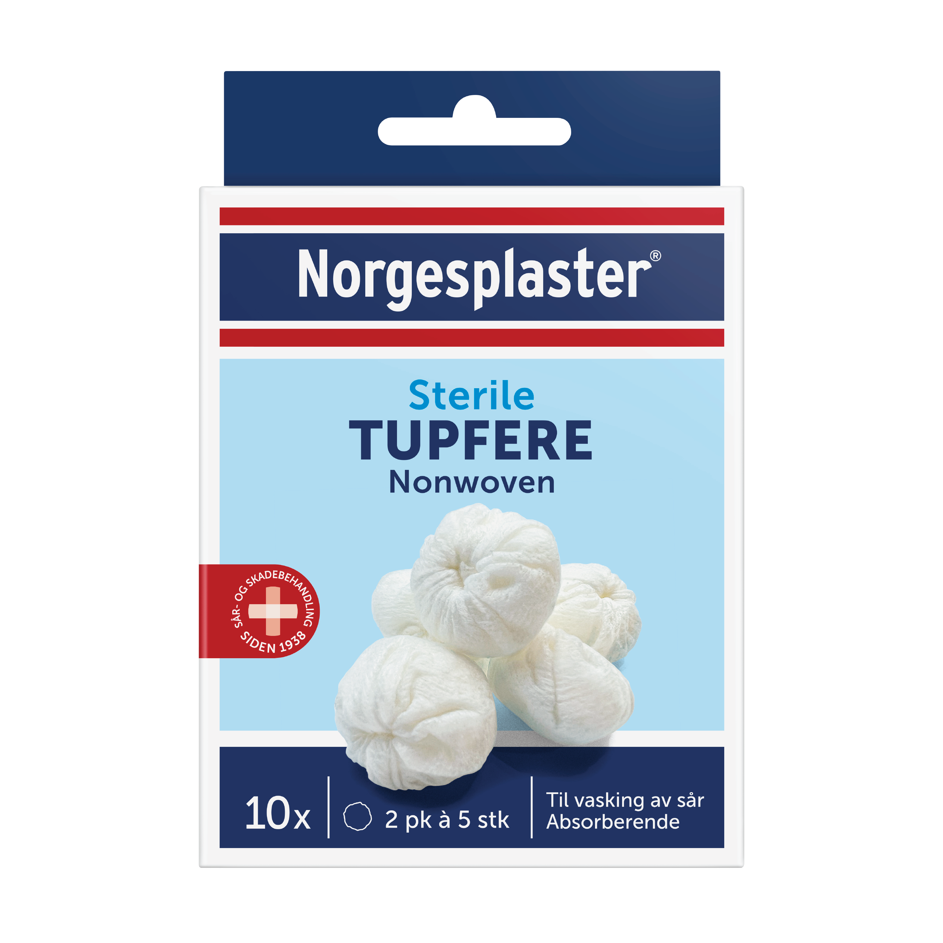 Norgesplaster Sterile tupfere, 10 stk.