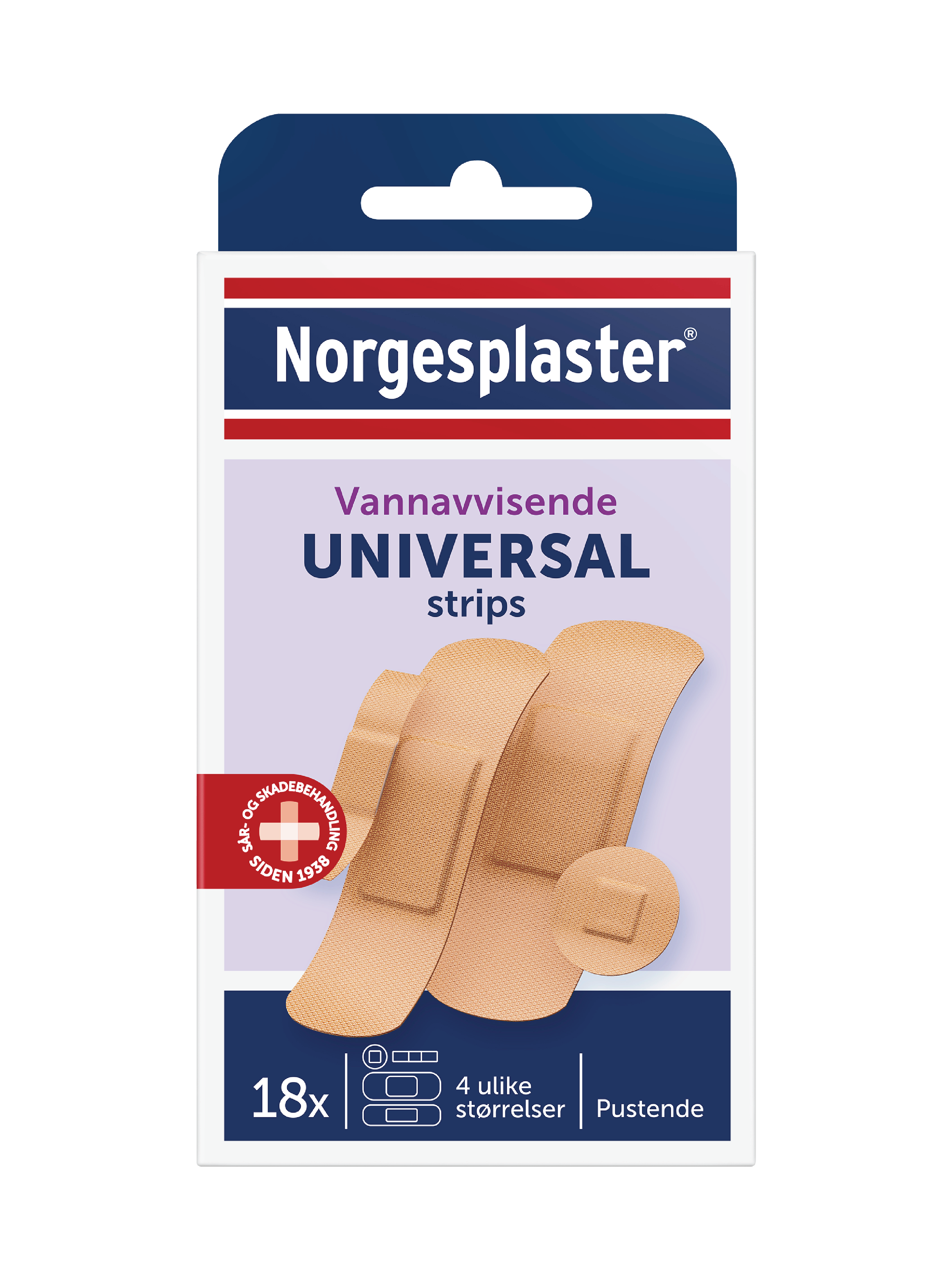 Norgesplaster Universal strips, 18 stk.