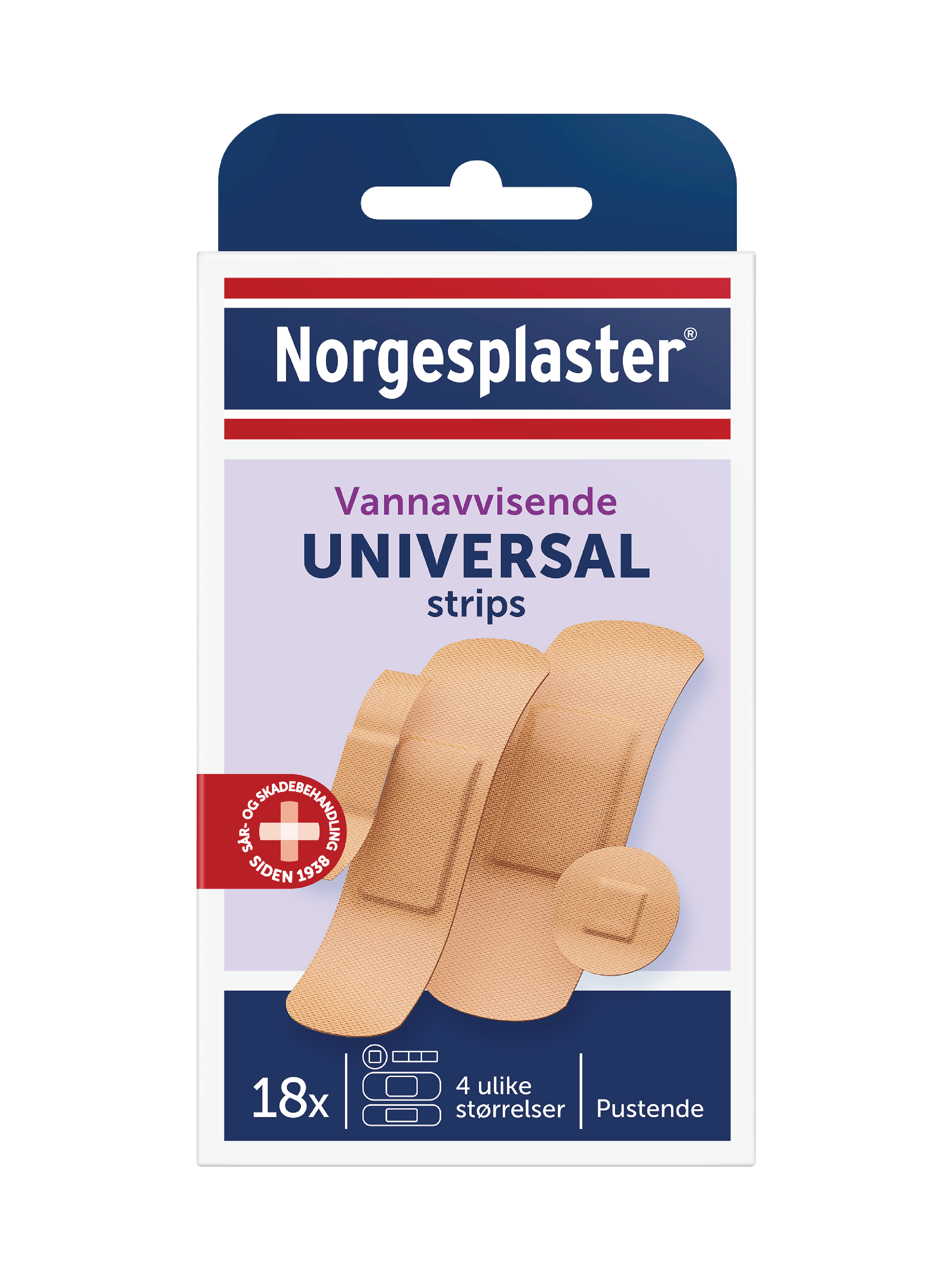 Norgesplaster Universal Plasterstrips, 18 stk.