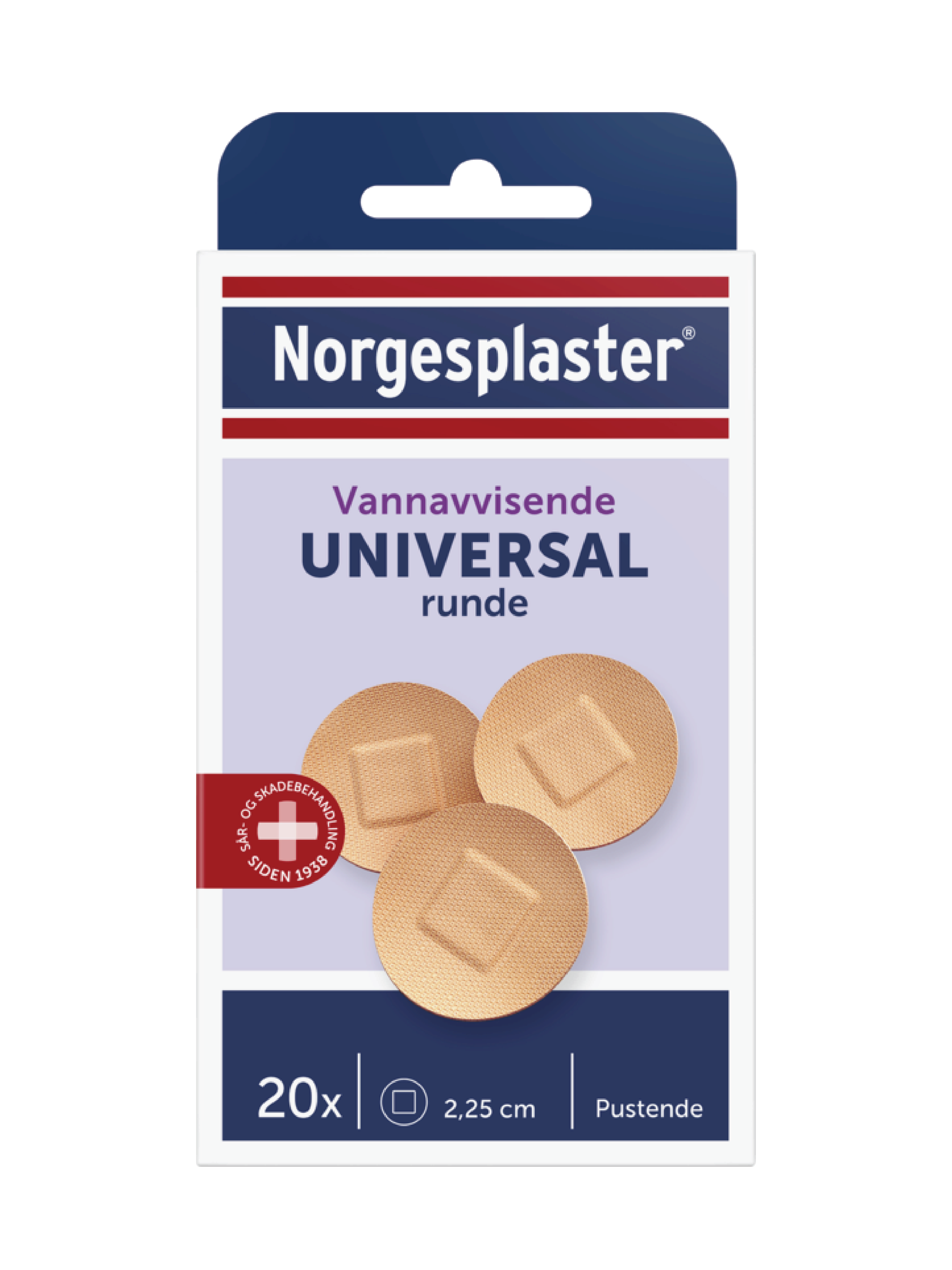 Norgesplaster Universal runde plaster, 20 stk.
