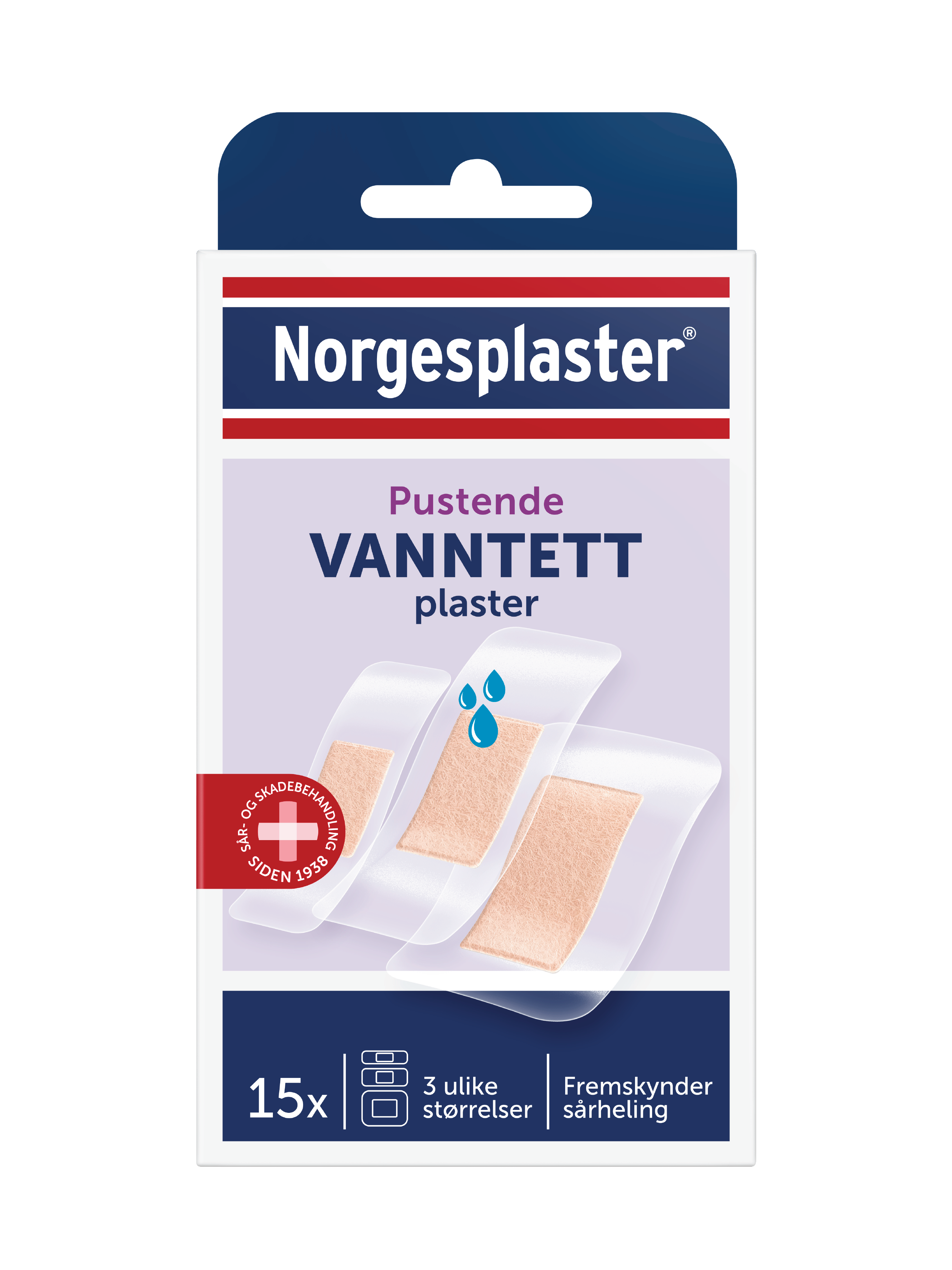 Norgesplaster Vanntett plaster, 15 stk
