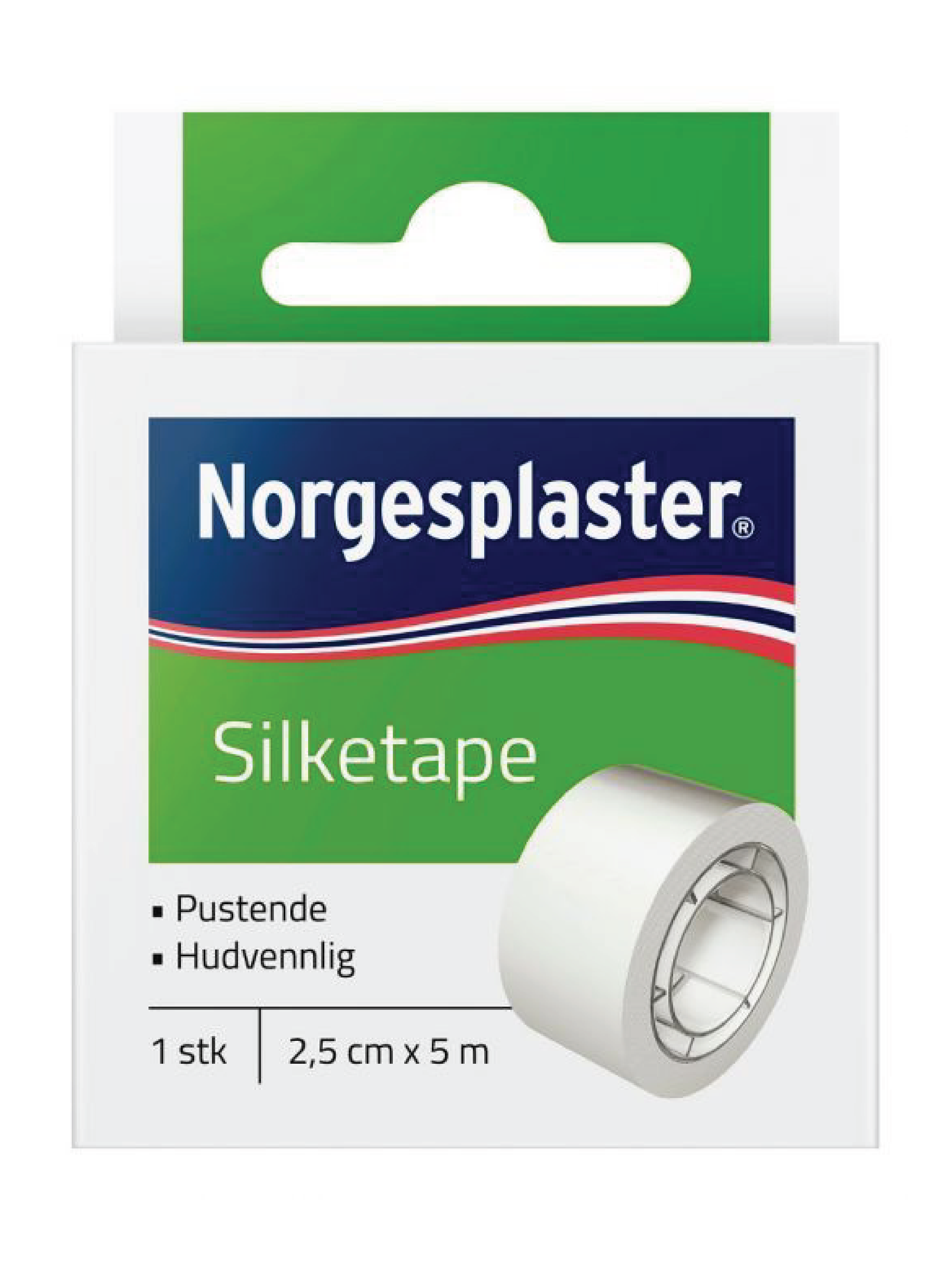 Norgesplaster Silketape, 1 stk