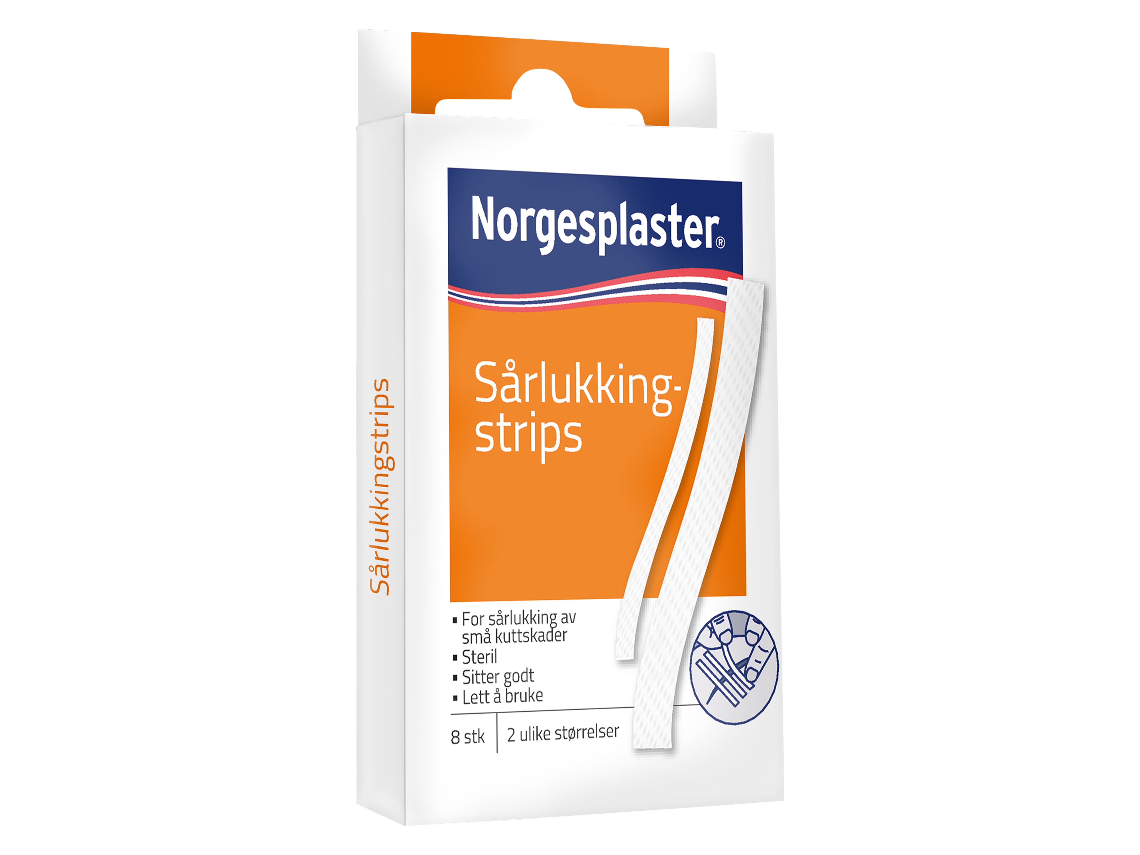 Norgesplaster Sårlukkingstrips, 8 stk.