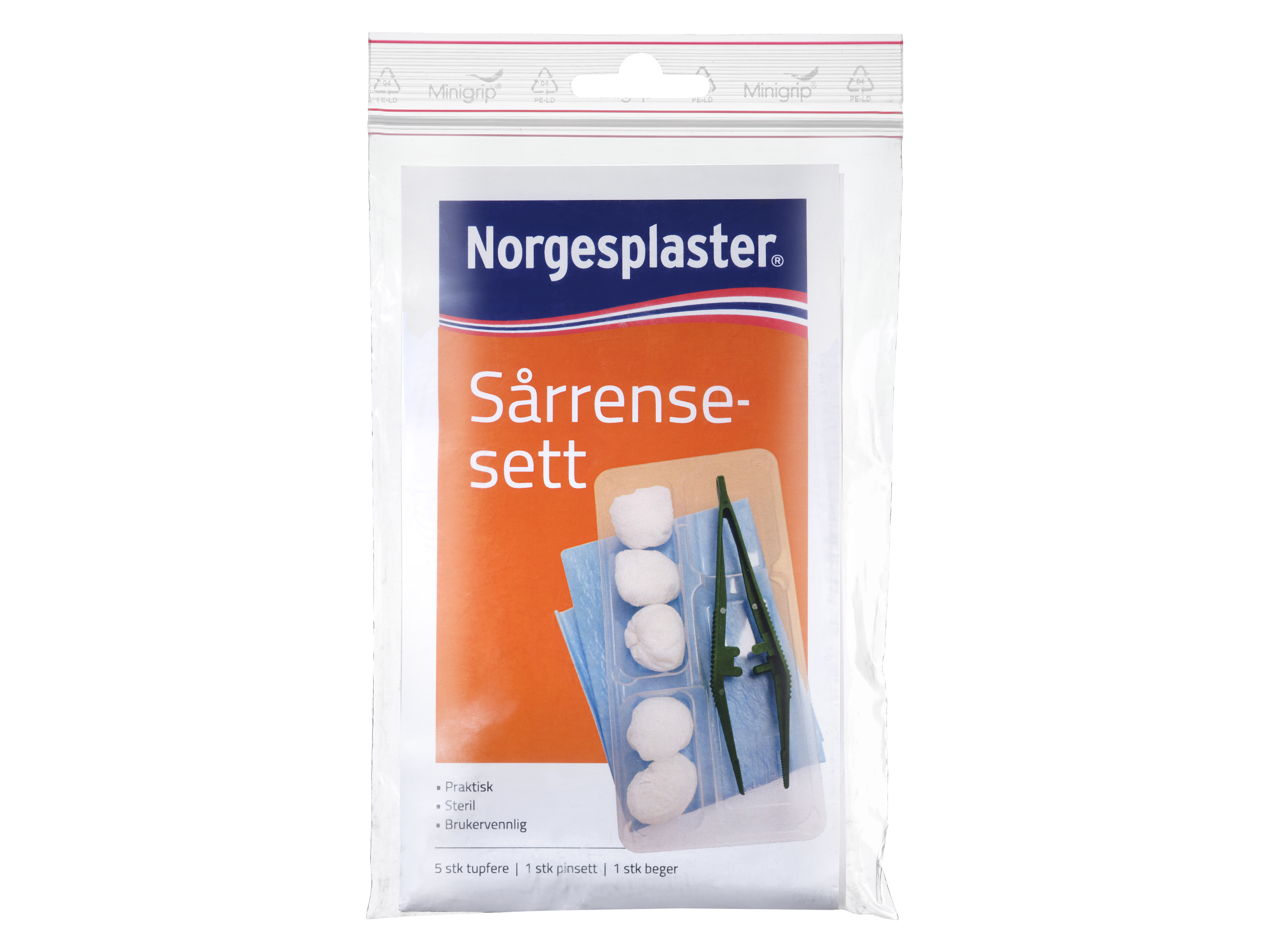 Norgesplaster Sårrensesett, 1 stk