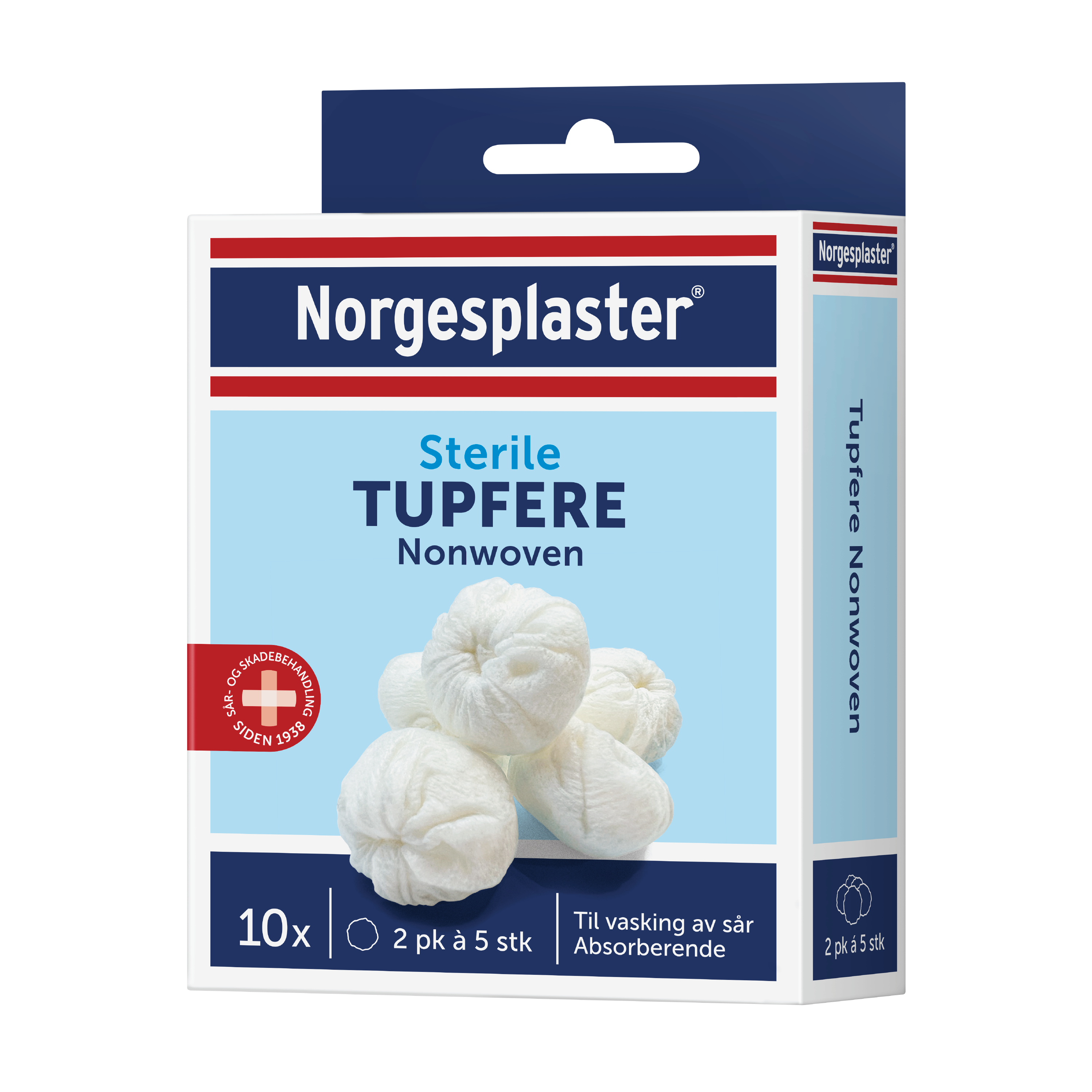 Norgesplaster Sterile tupfere, 10 stk.