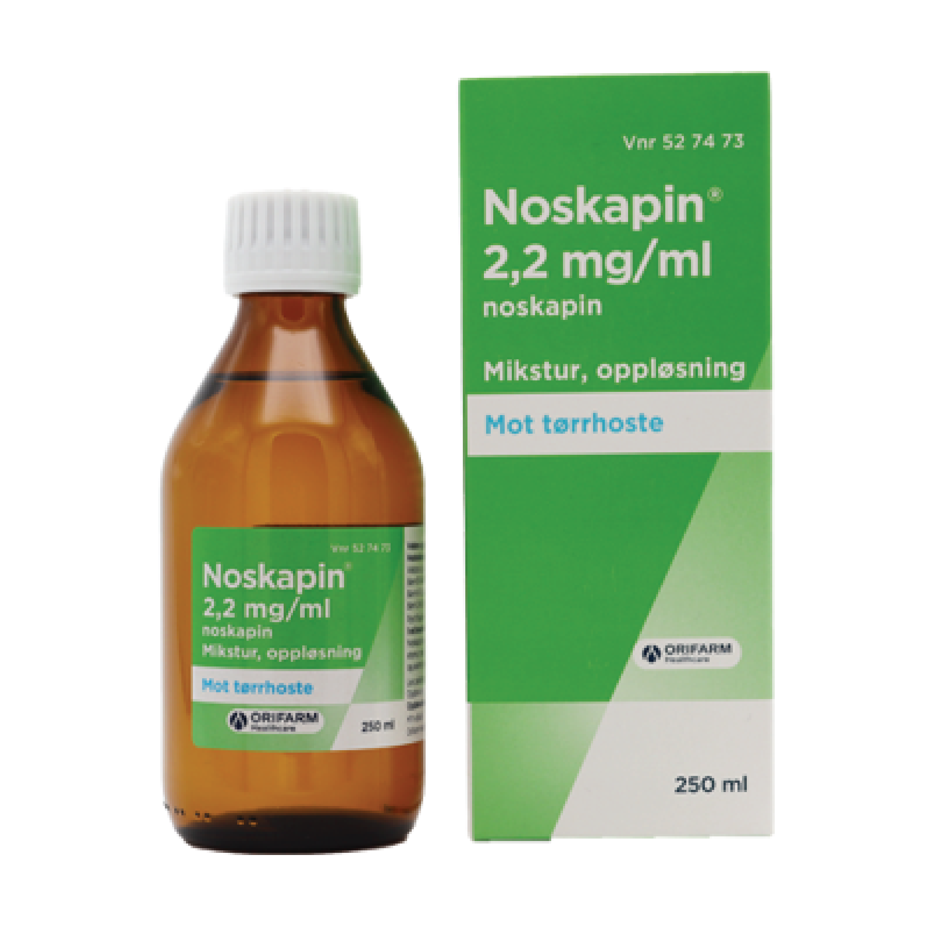 Noskapin Mikstur 2,2mg/ml, 250 ml.