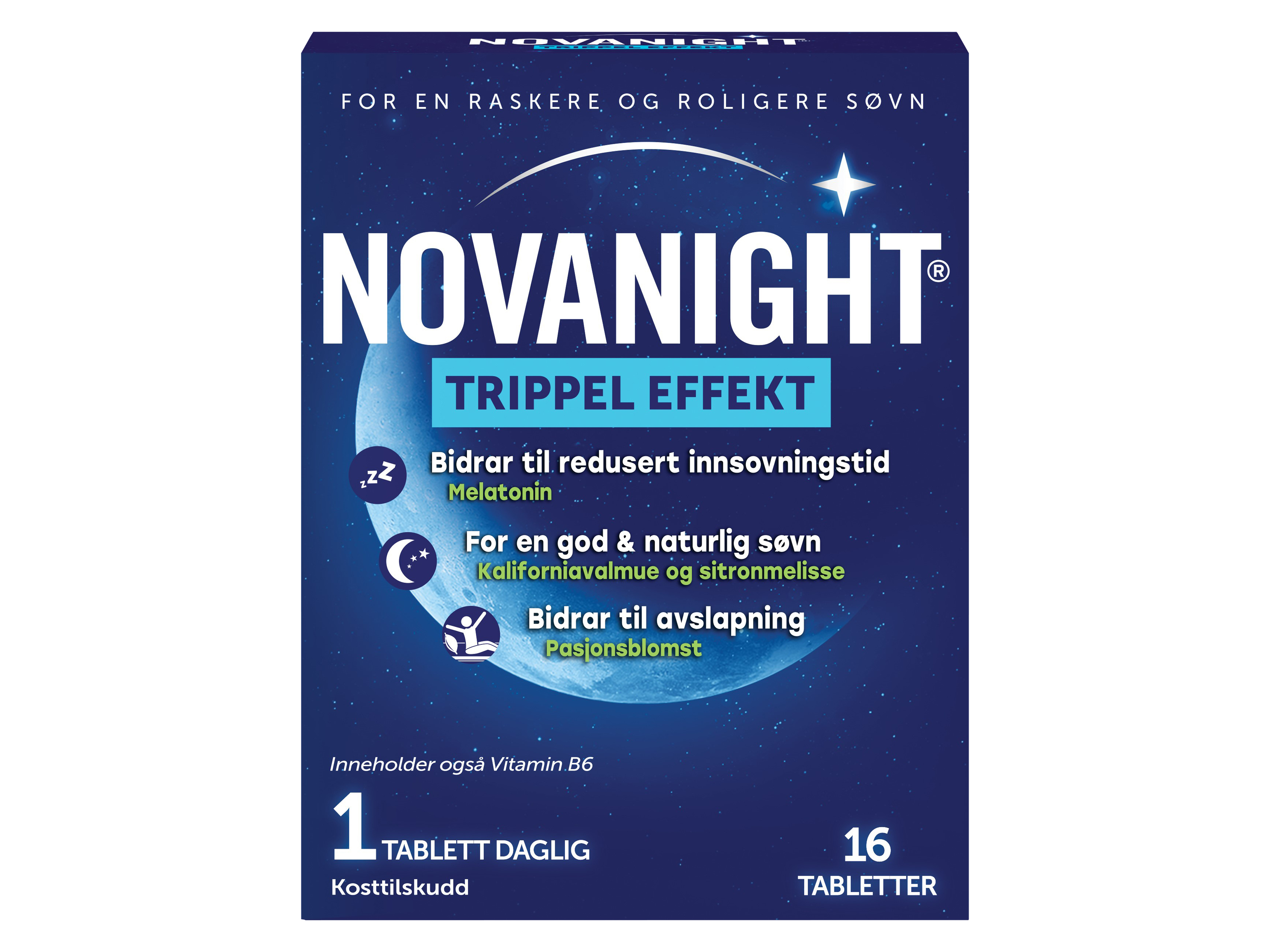 Novanight Søvntabletter, 16 tabletter