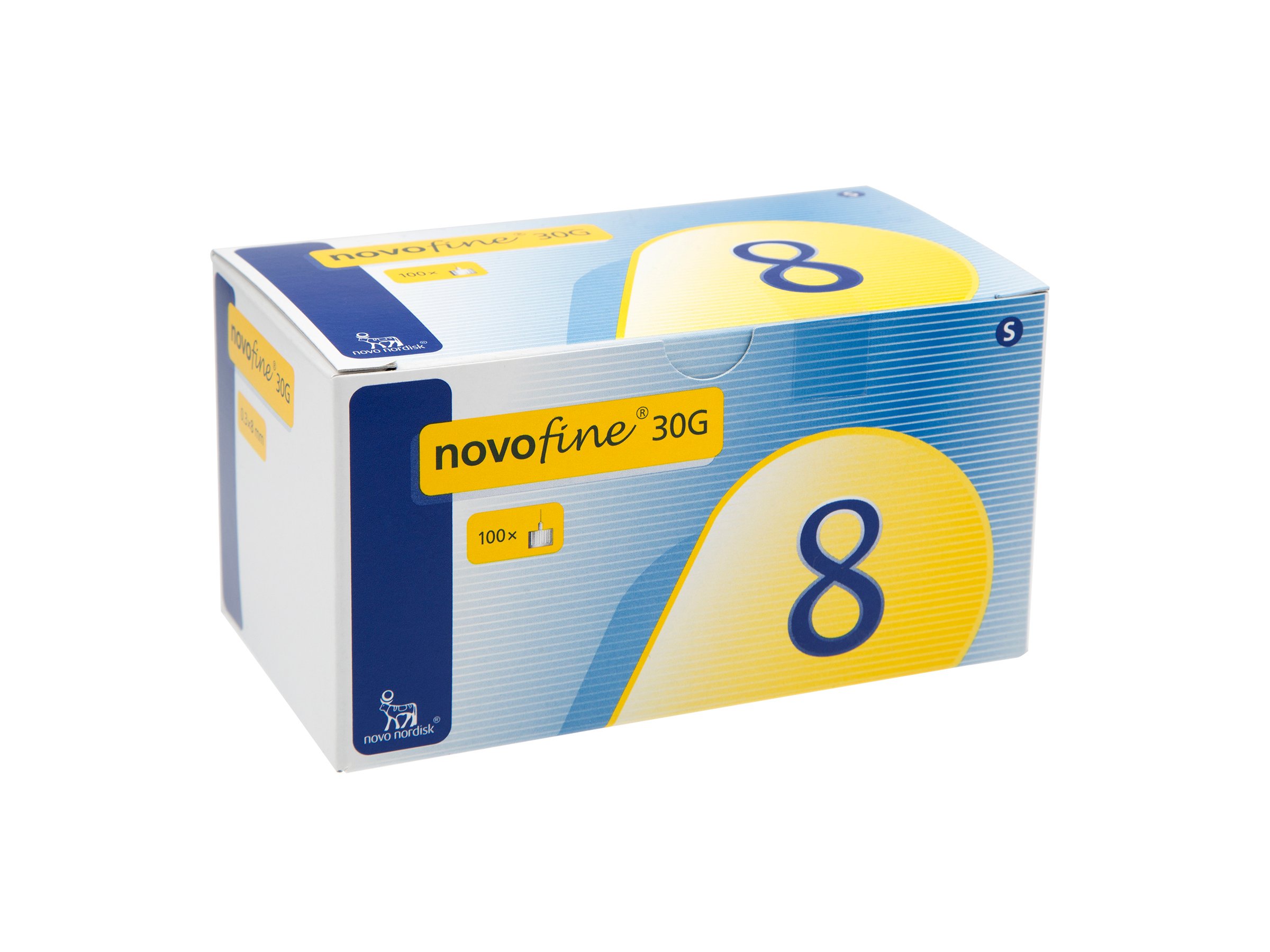 Novofine Kanyle 30G 0,30x 8mm, 100 stk