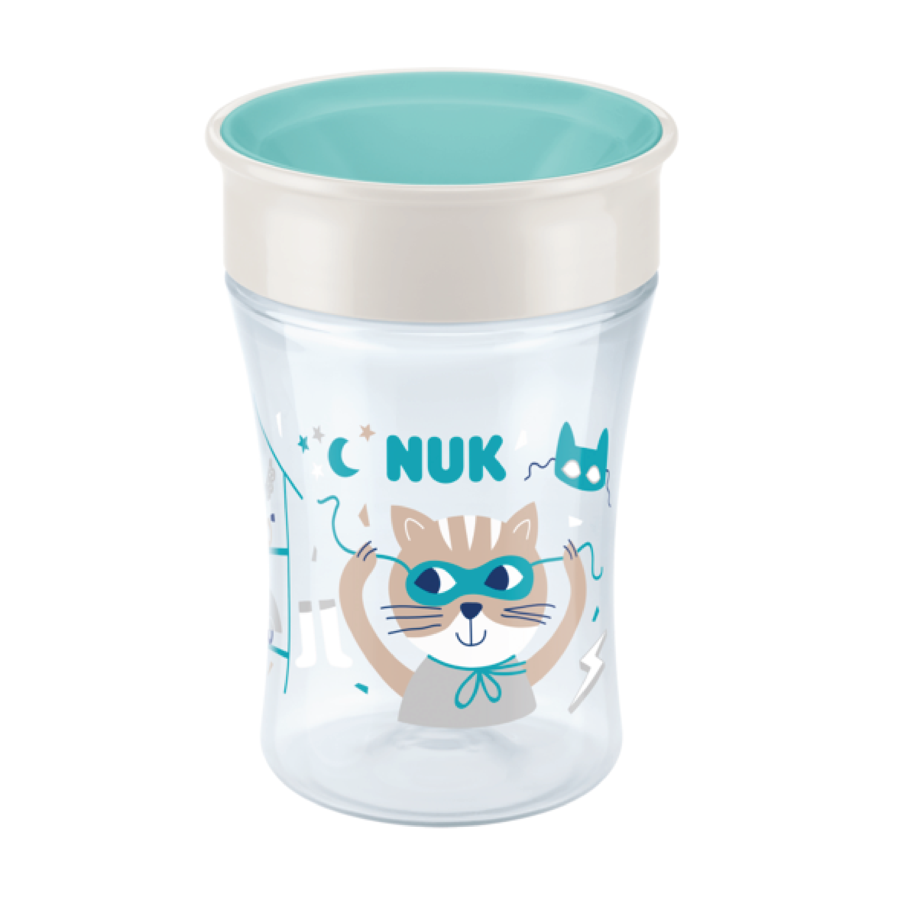 NUK Evolution Magic Cup, 8 mnd+, transparent, 230 ml