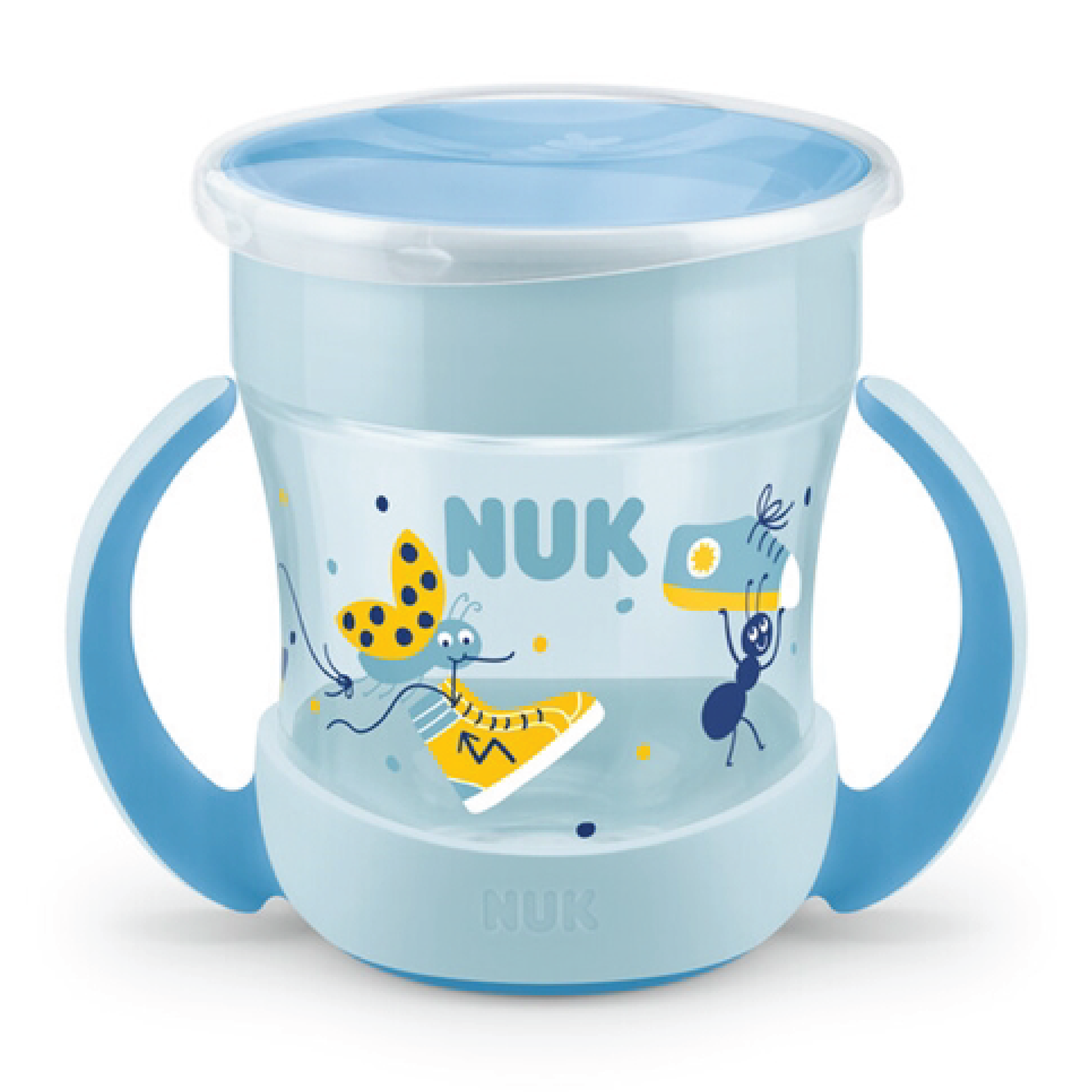 NUK Evolution Mini Magic Cup, 6 mnd, blå, 160 ml