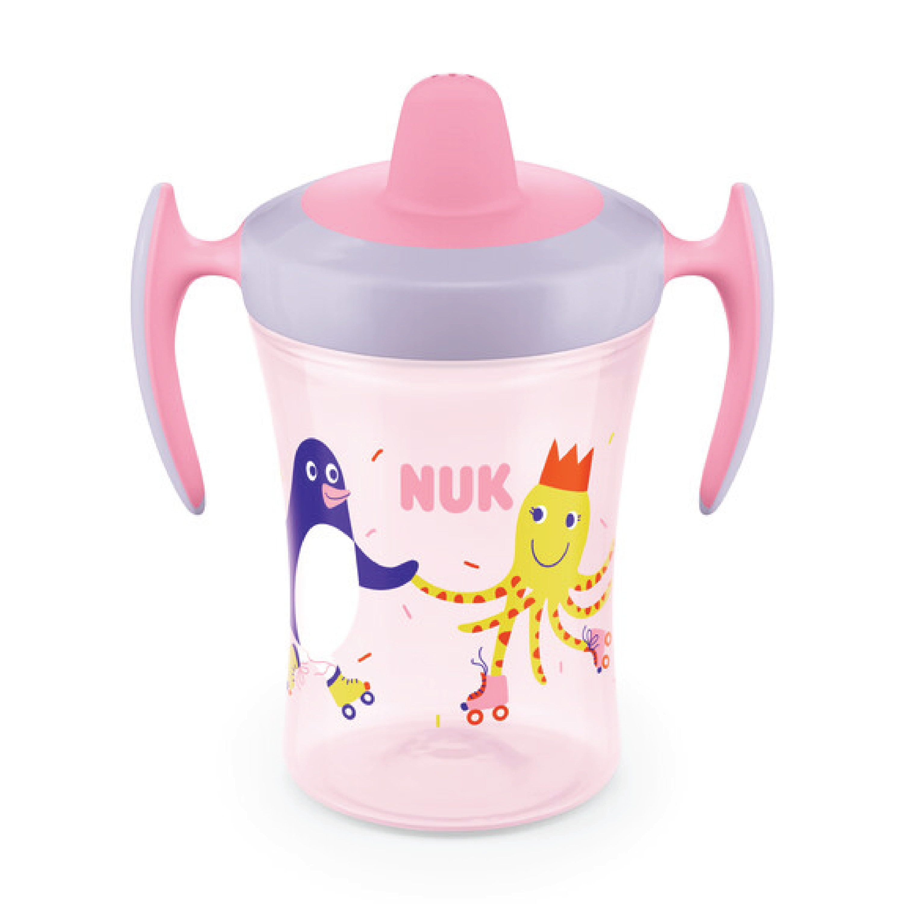 NUK Evolution Trainer Cup, 6 mnd+, rosa, 230 ml