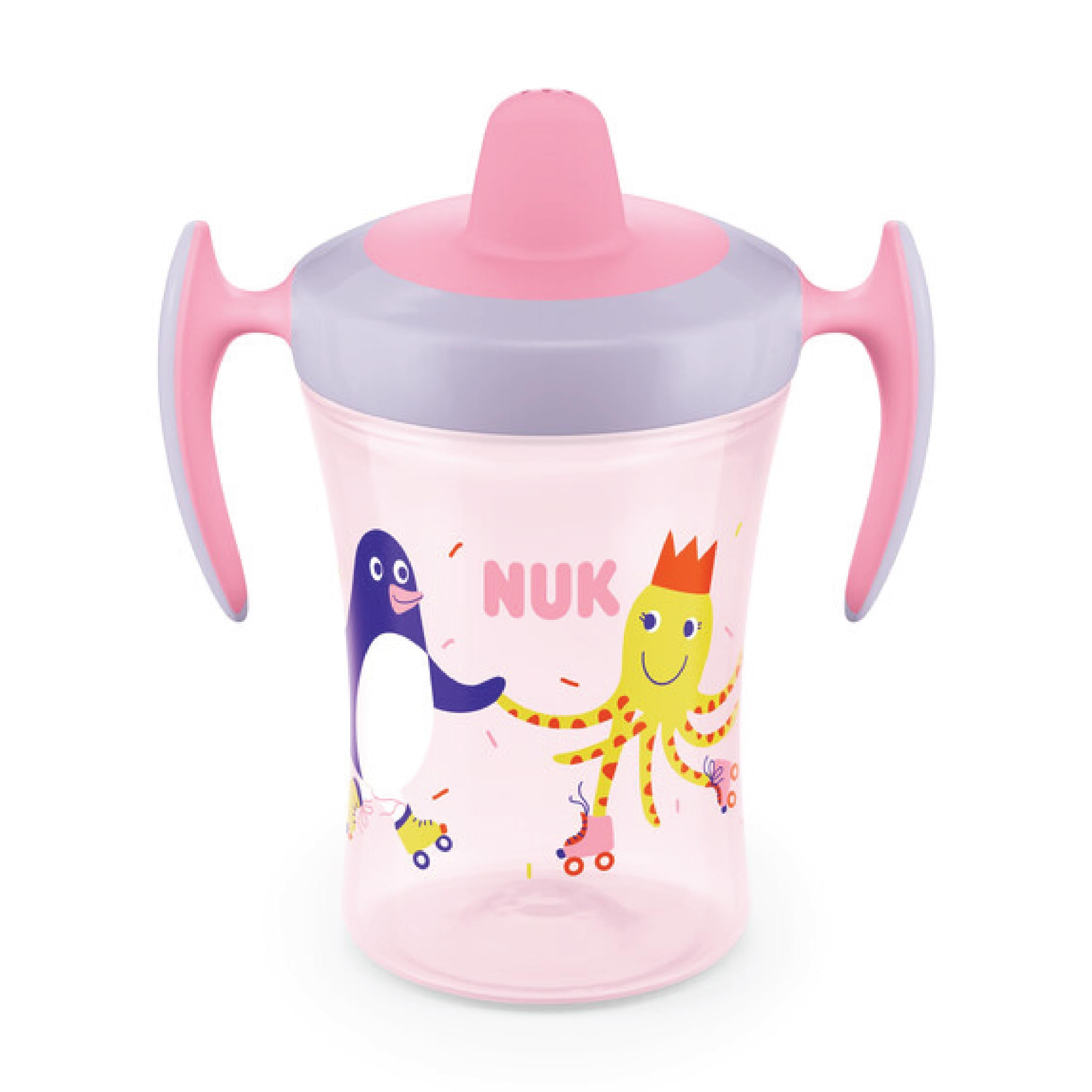 NUK Evolution Trainer Cup, 6 mnd +, rosa, 230 ml