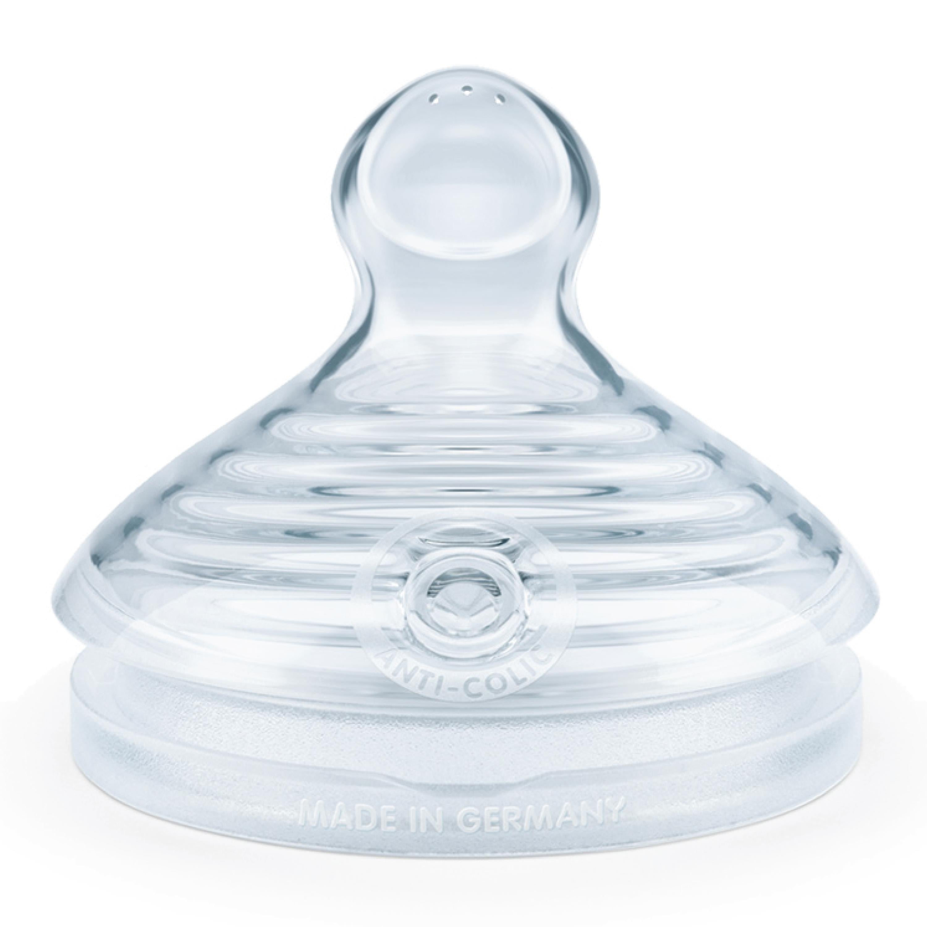 For Nature Teat Silicone Flaskesmokk Velling og fullkornsvelling, Large, 2 stk.