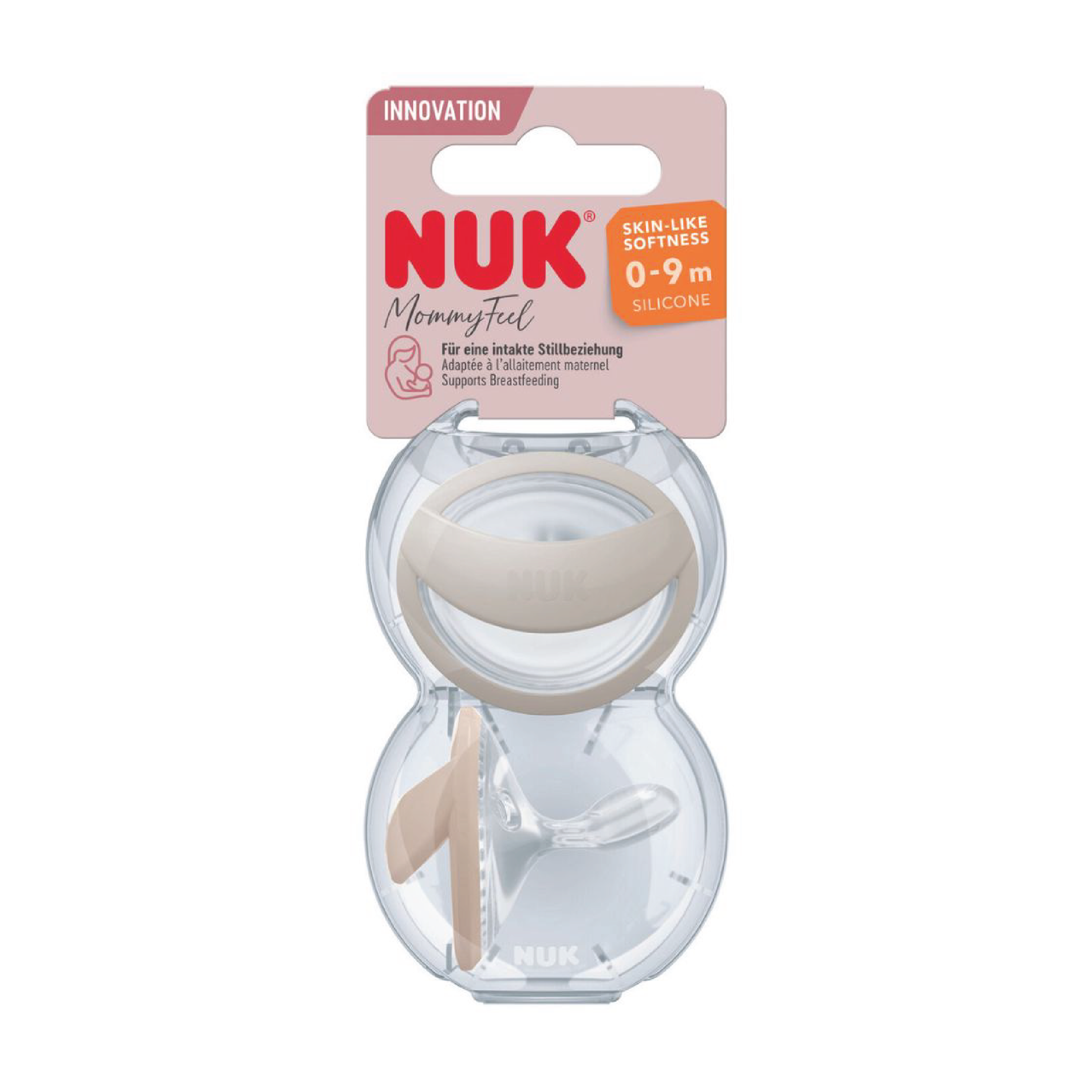 NUK Mommyfeel Silikon Smokk S1, 0-6 mnd, 2 stk.