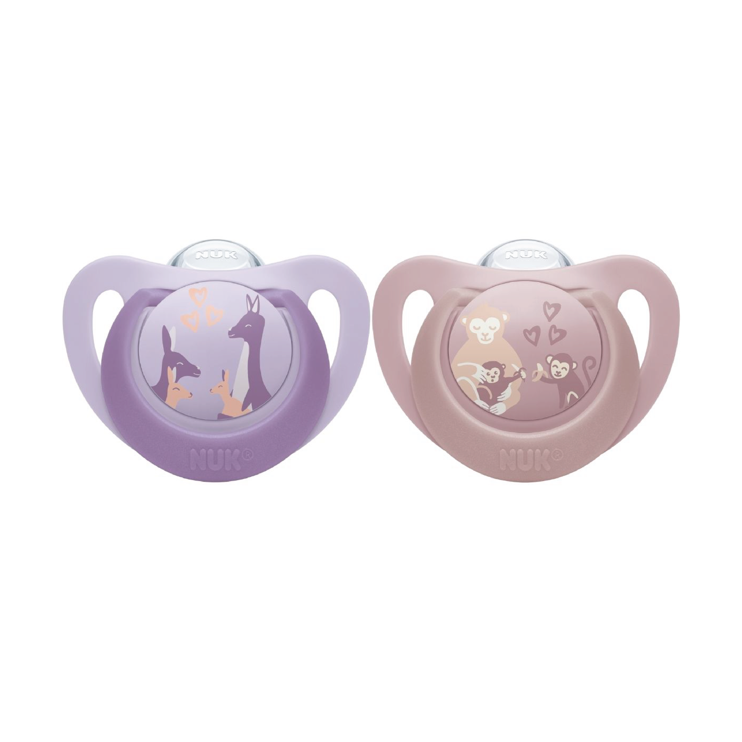 NUK Pacifier 1st Choice Monkey/Kangaroo, 6-18 mnd, 1 stk.