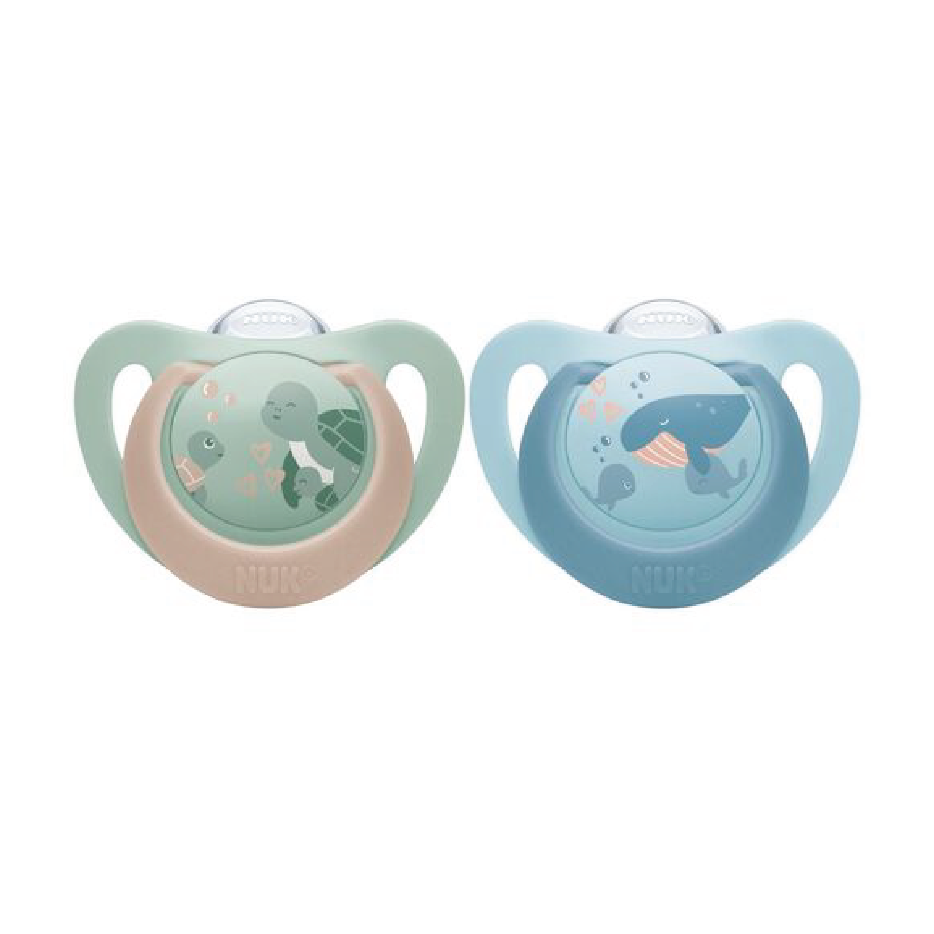 NUK Pacifier 1st Choice Turtle/Whale , 6-18 mnd, 1 stk.
