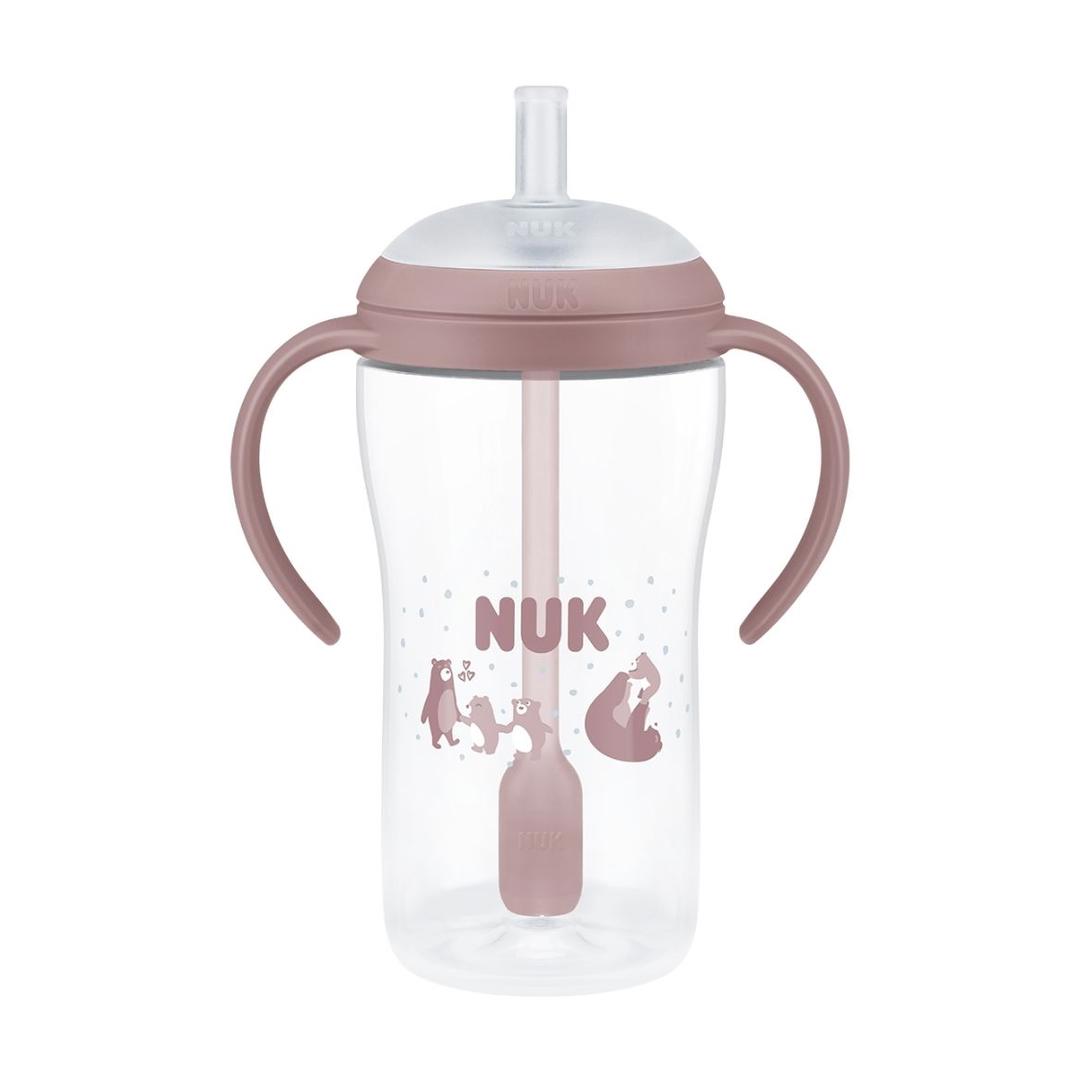 NUK Perfect Match Bear Straw 260ml bottle, 8 mnd+, 260 ml