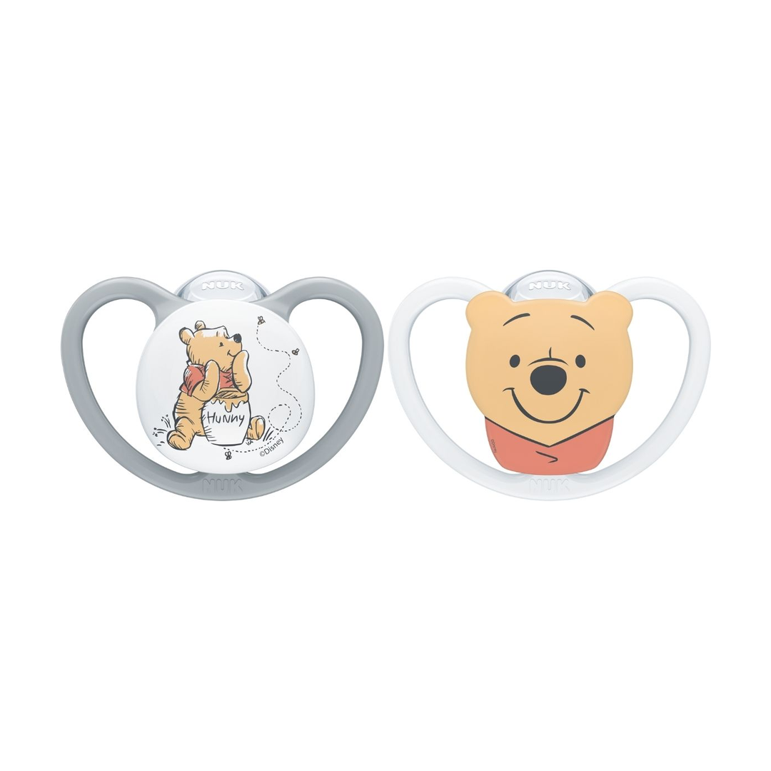NUK Perfect Match Smokk Winnie the Pooh, 6-18 mnd, 2 stk.
