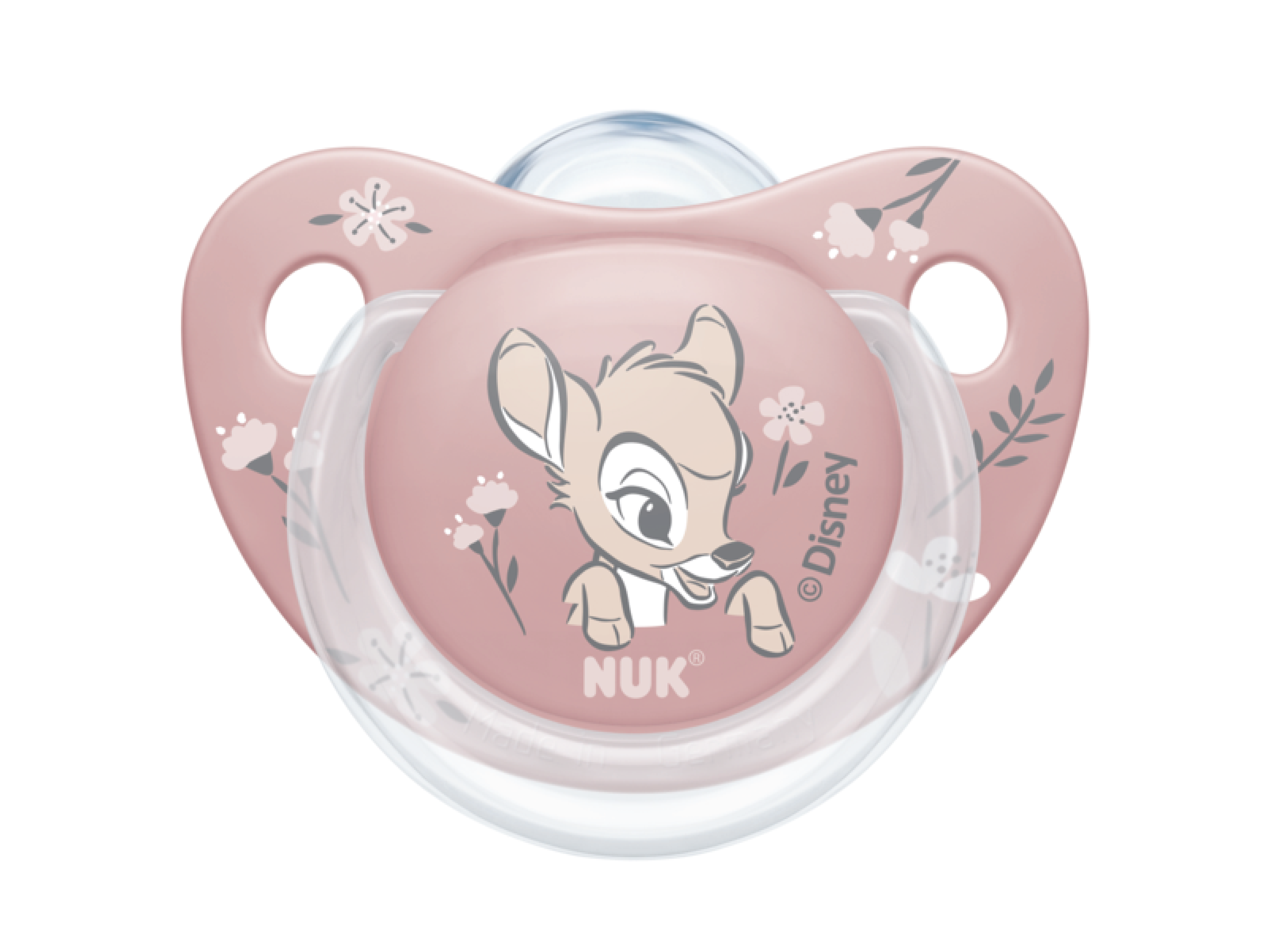 NUK Trendline Silikon Smokk S2 Bambi, 6-18 mnd, 1 stk.