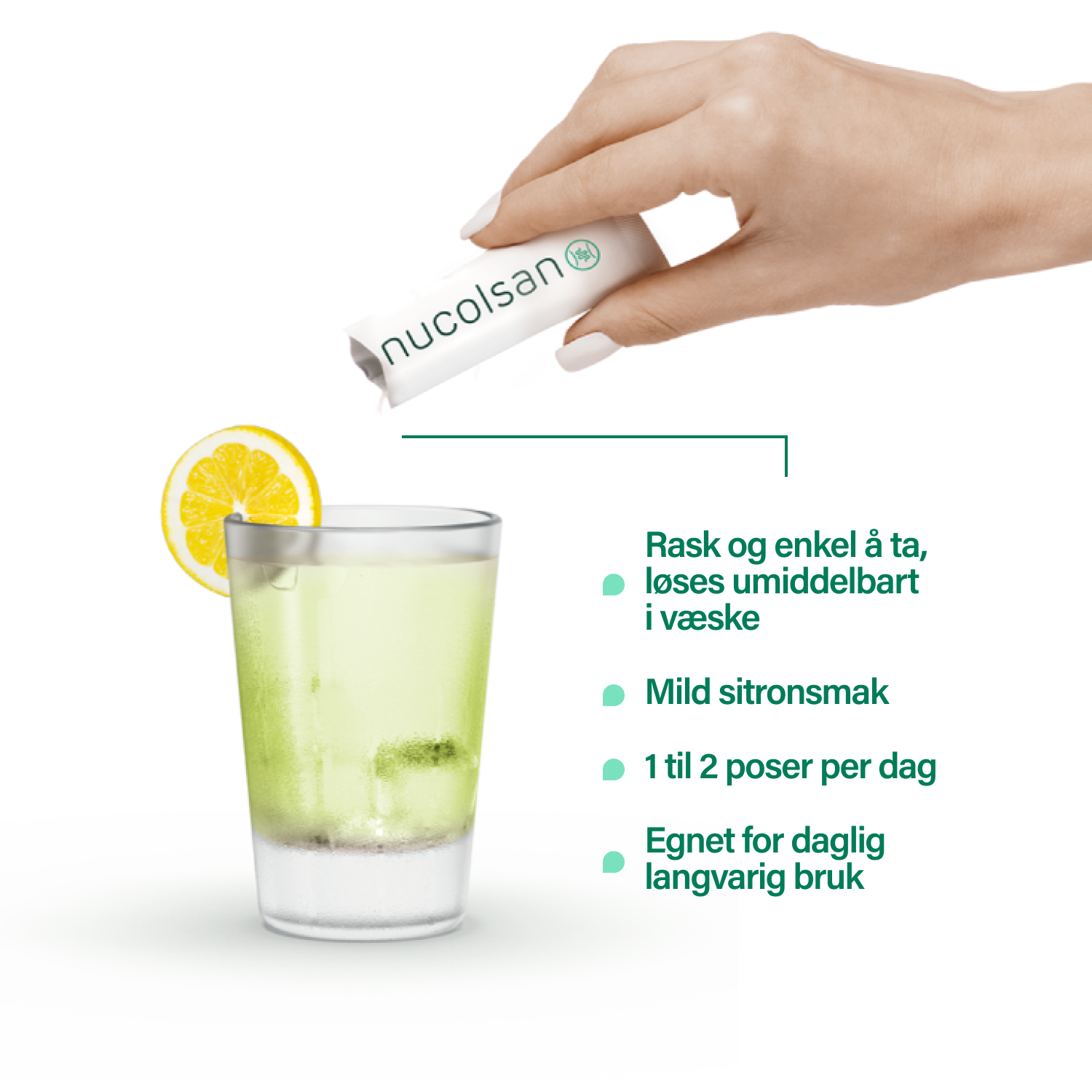 Nupure Nucolsan doseposer, 30 stk.