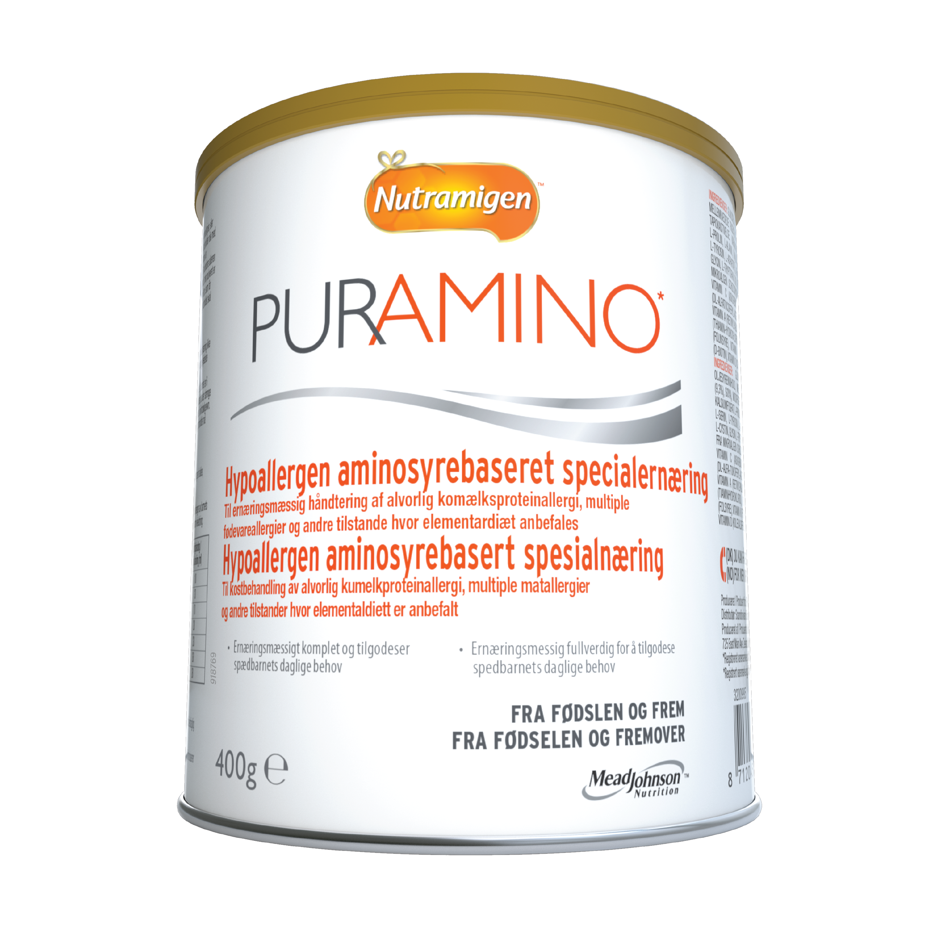 Nutramigen Puramino hypoallergen spesialnæring, 400 gram