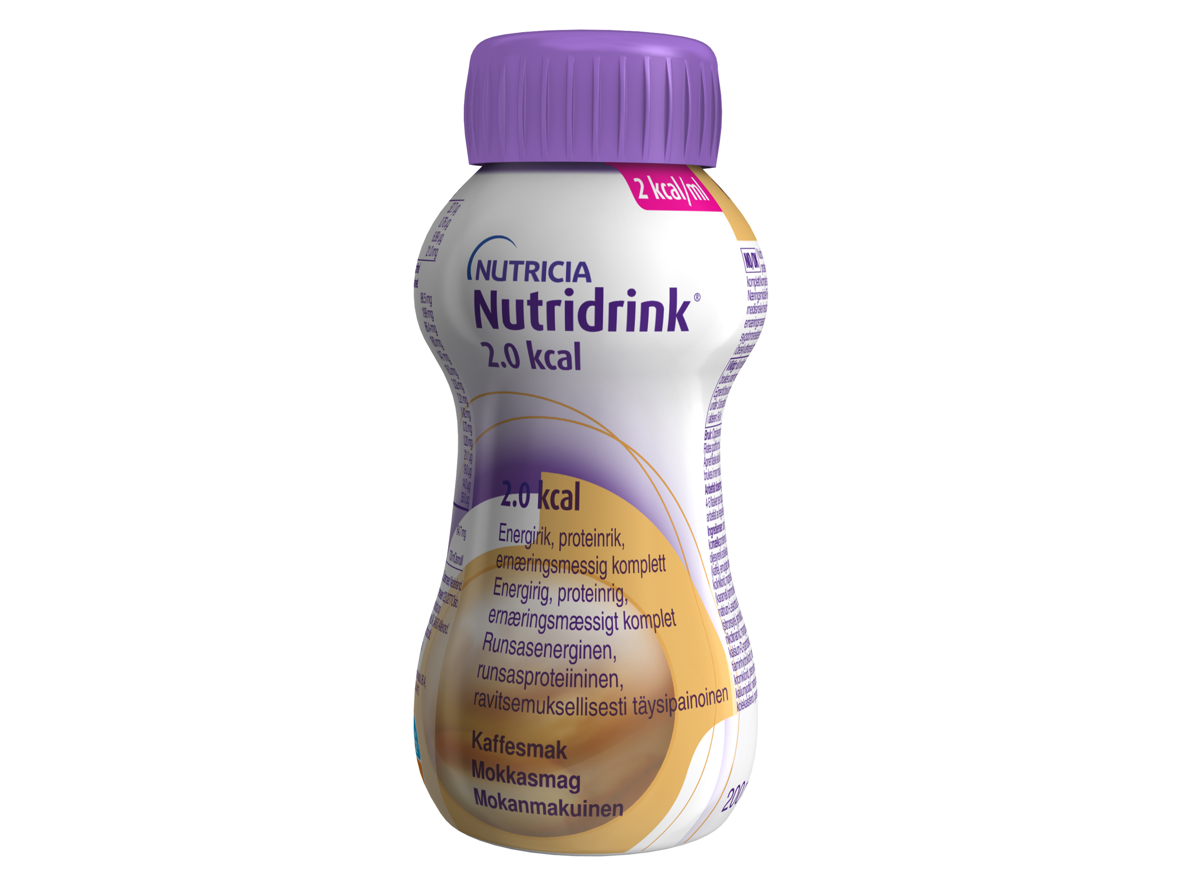 Nutridrink 2,0 kcal, næringsdrikk, Kaffe, 200 ml