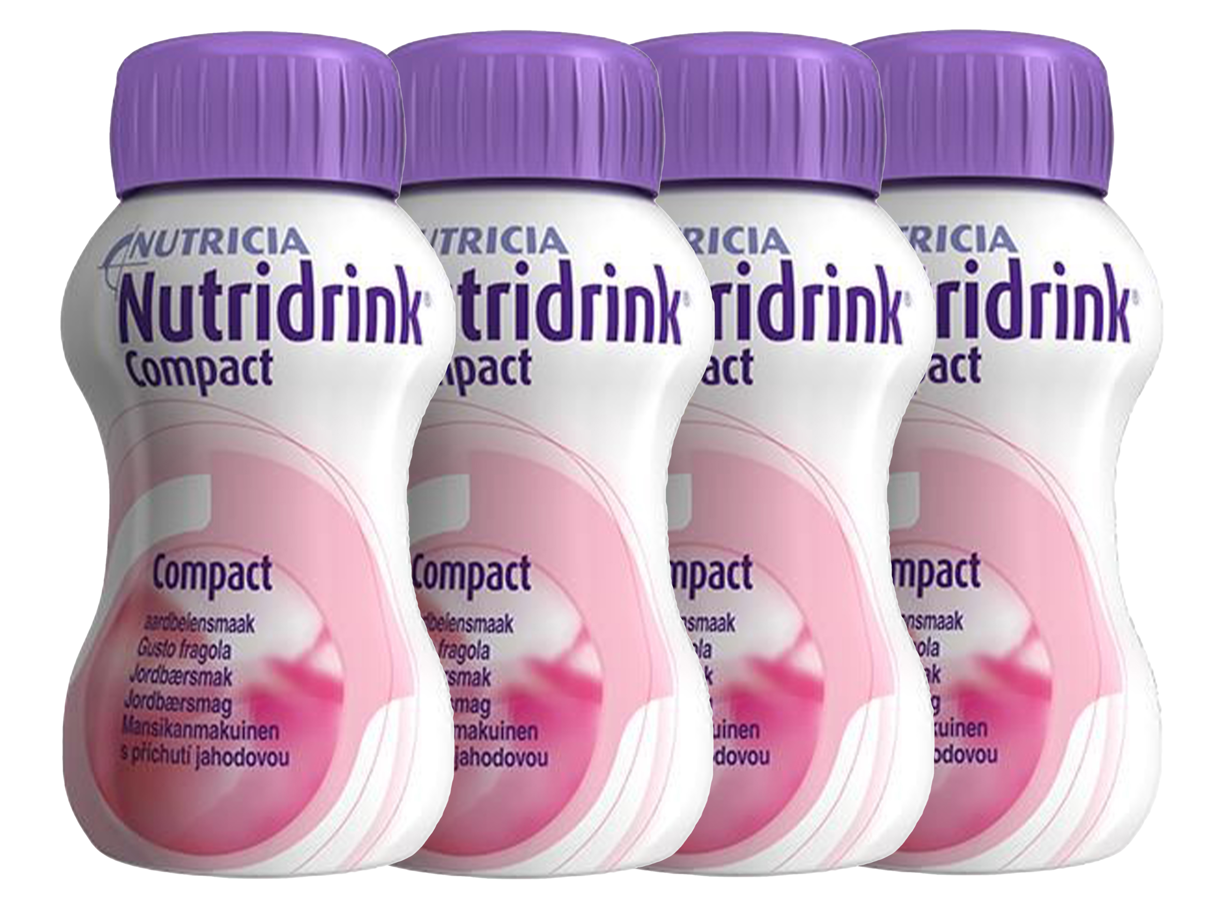 Nutridrink Compact næringsdrikk, Jordbær, 4x125 ml