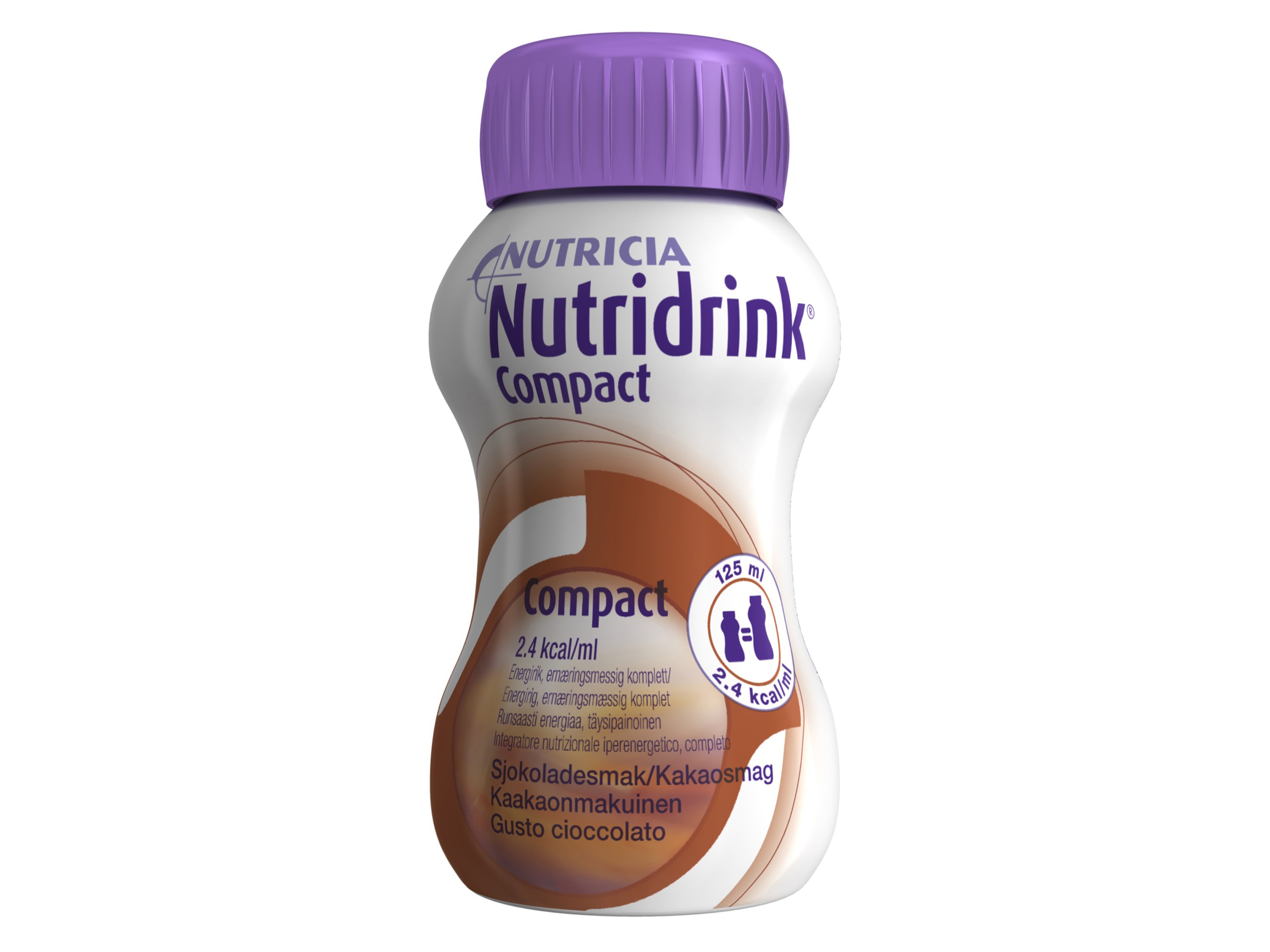 Nutridrink Compact næringsdrikk, Sjokolade, 4 x 125 ml