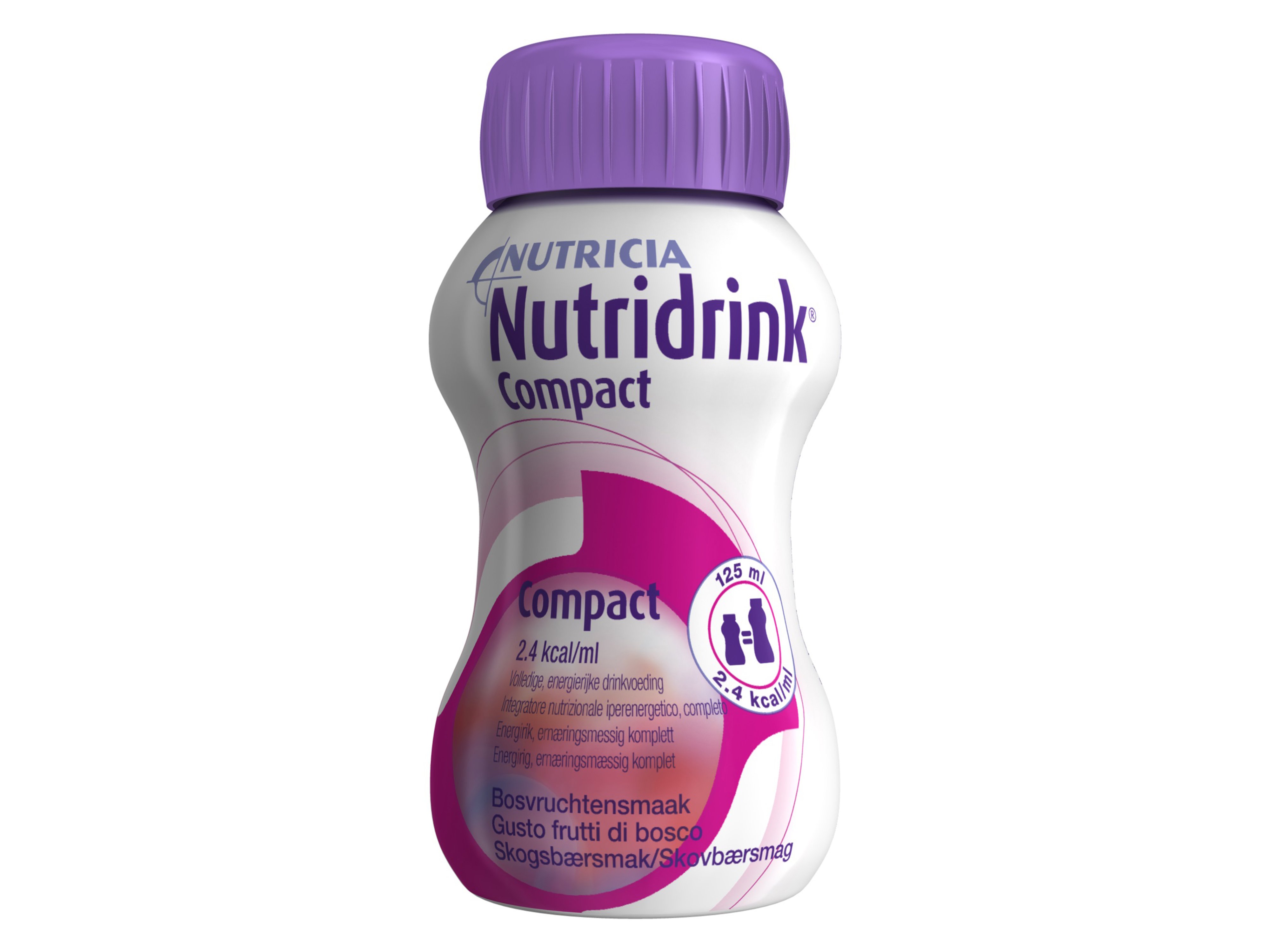 Nutridrink Compact næringsdrikk, Skogsbær, 4 x 125 ml