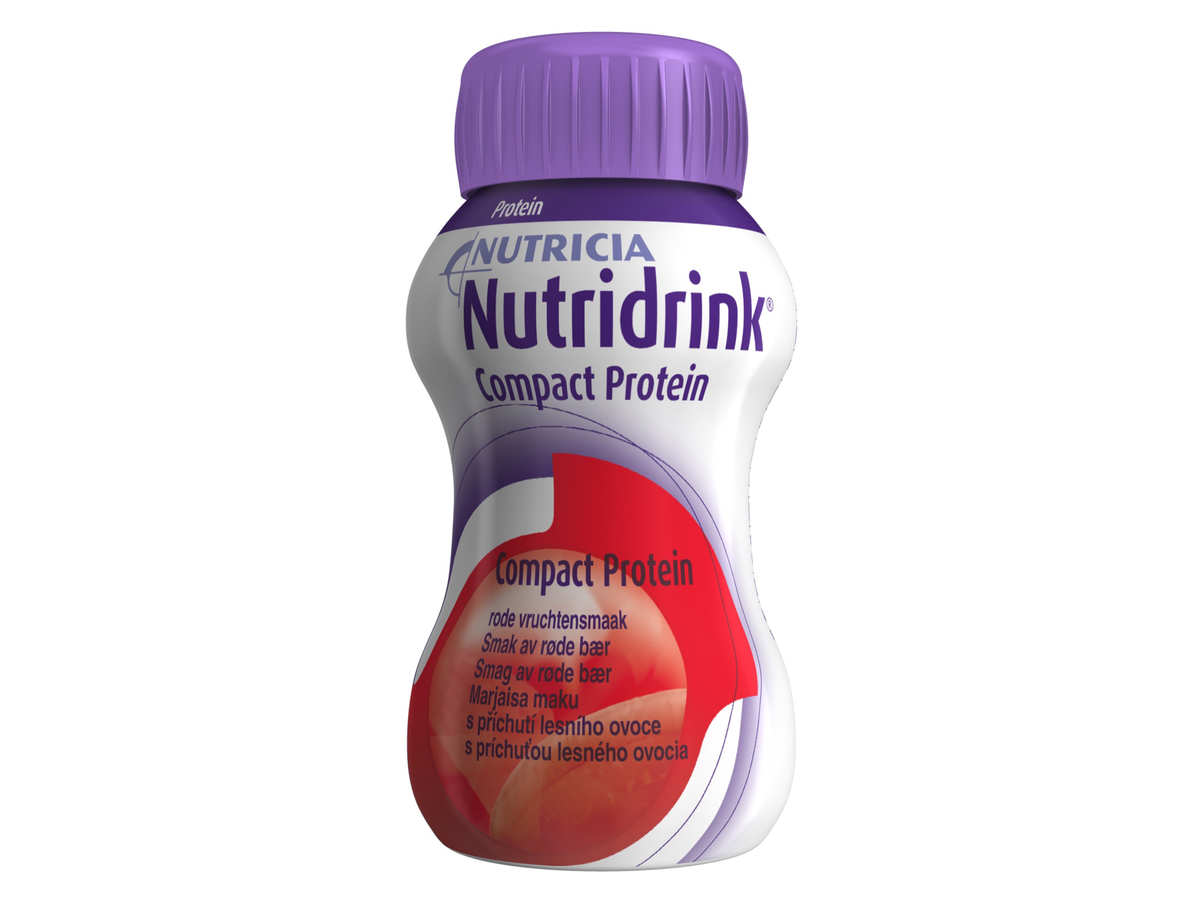 Nutridrink Compact proteinrik næringsdrikk, Røde bær, 4 x 125 ml