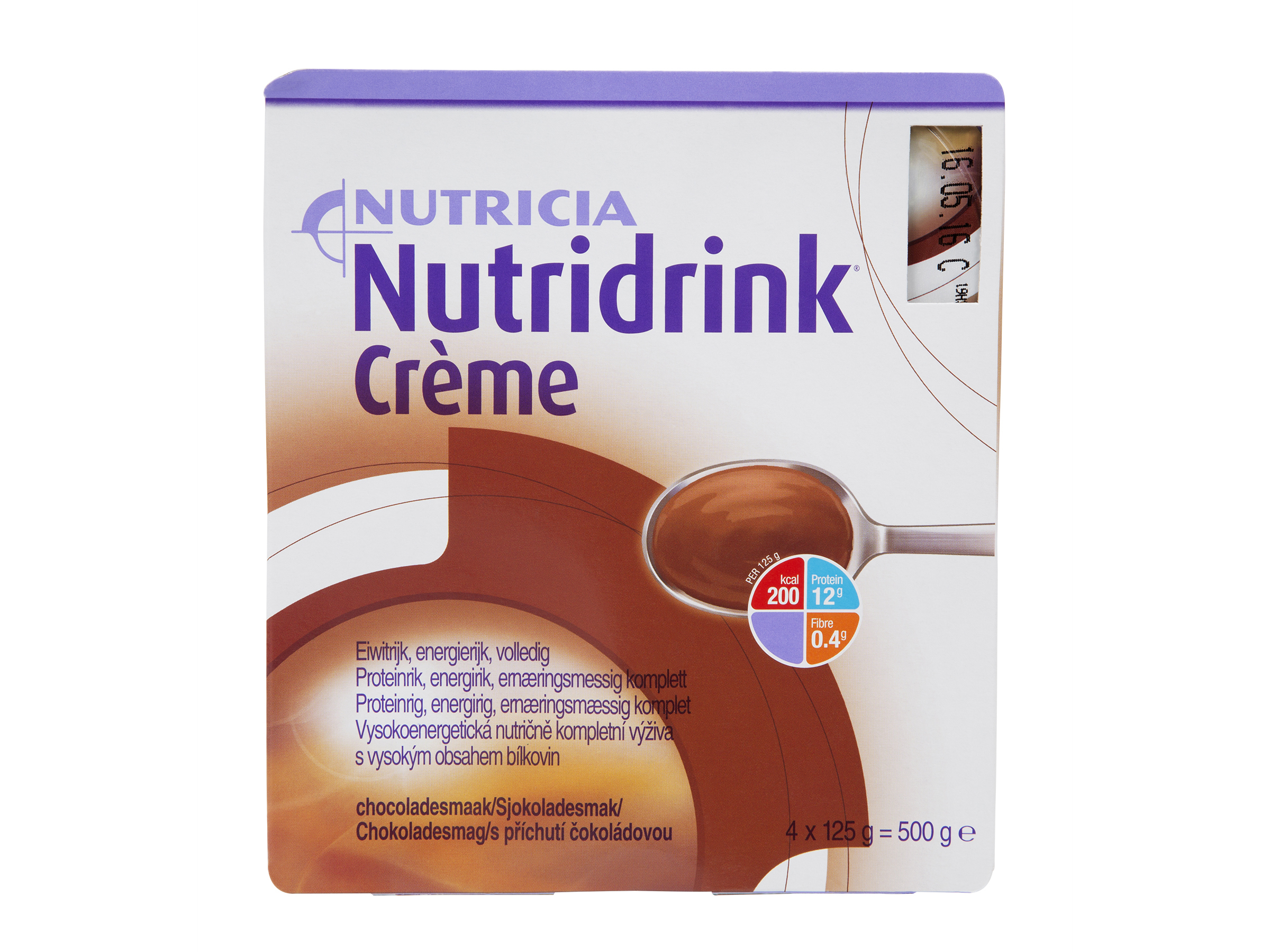 Nutridrink Creme desserkrem, Kakao, 4 x 125 gram