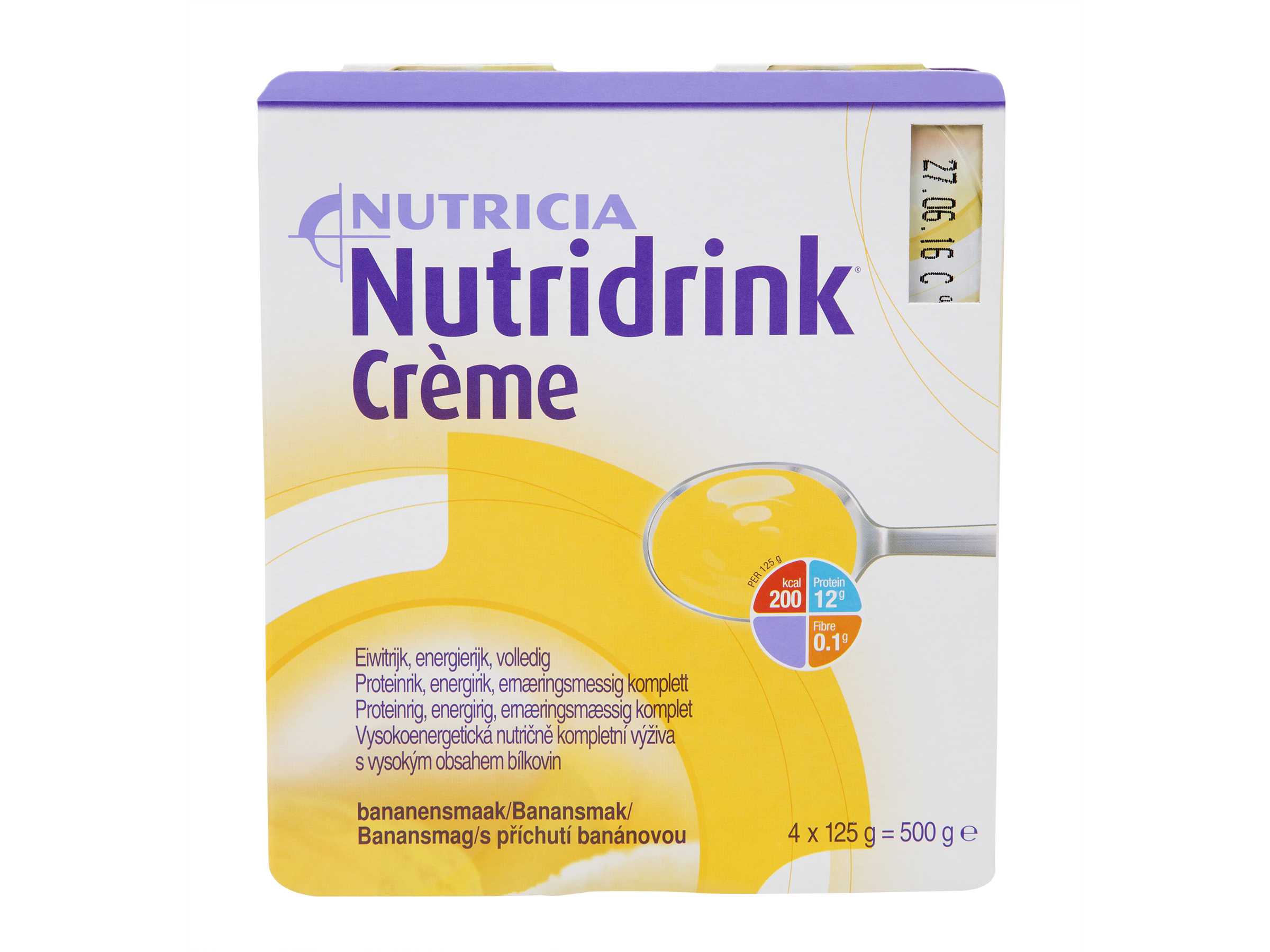 Nutridrink Creme,desserkrem, Banan, 4 x 125 gram