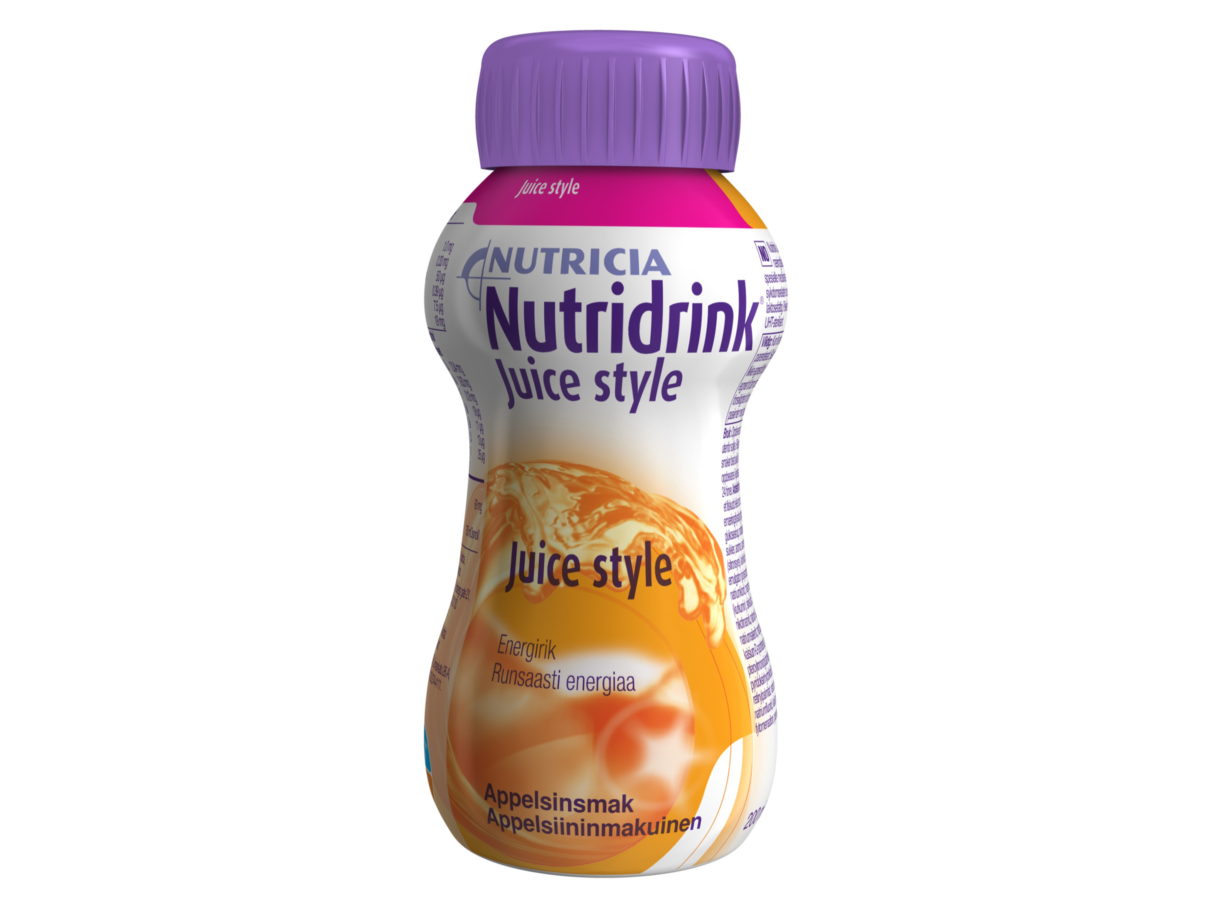 Nutridrink Juice style, næringstilskudd, Appelsin, 200 ml