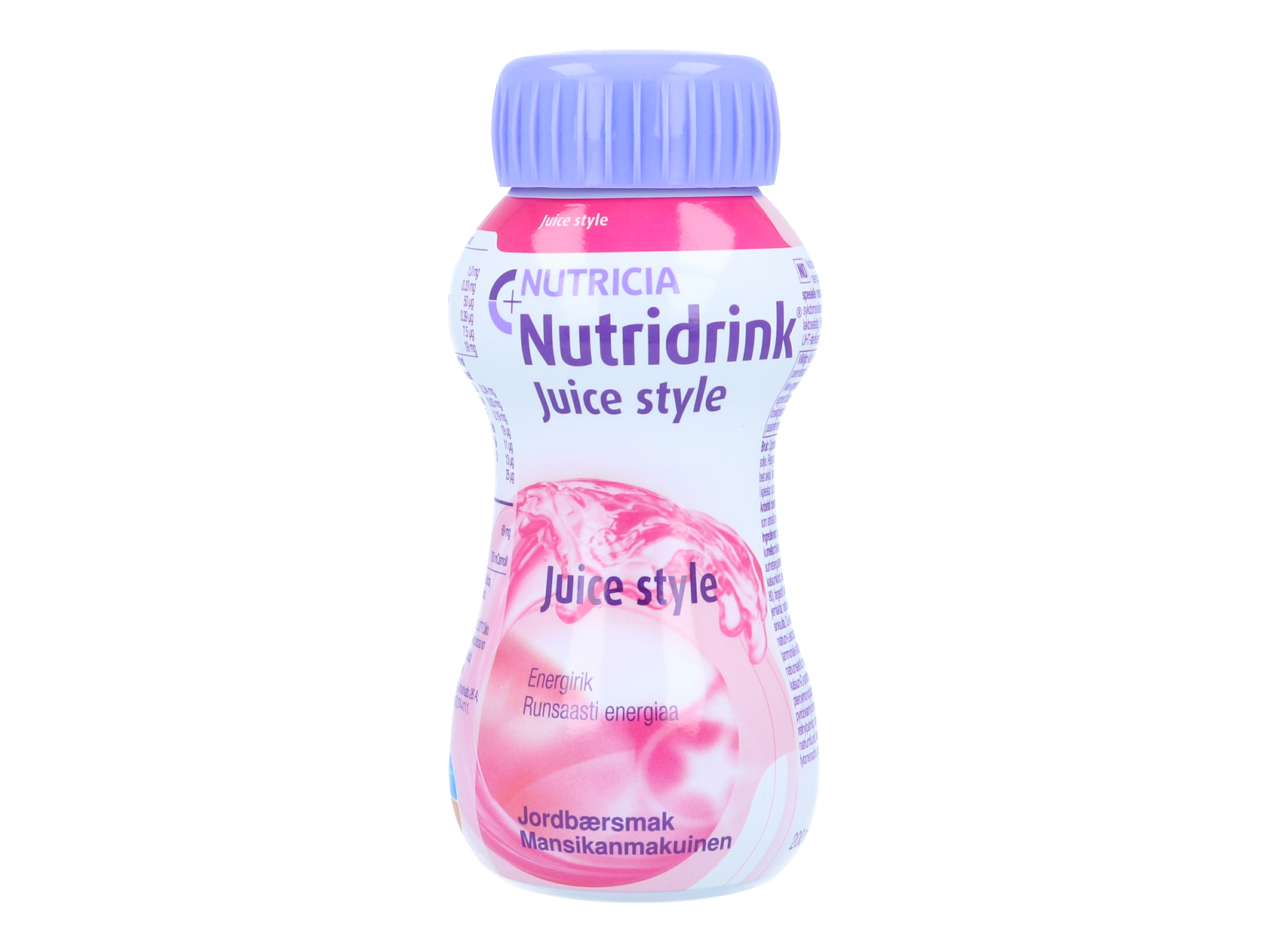 Nutridrink Juice style, næringstilskudd, Jordbær, 200 ml
