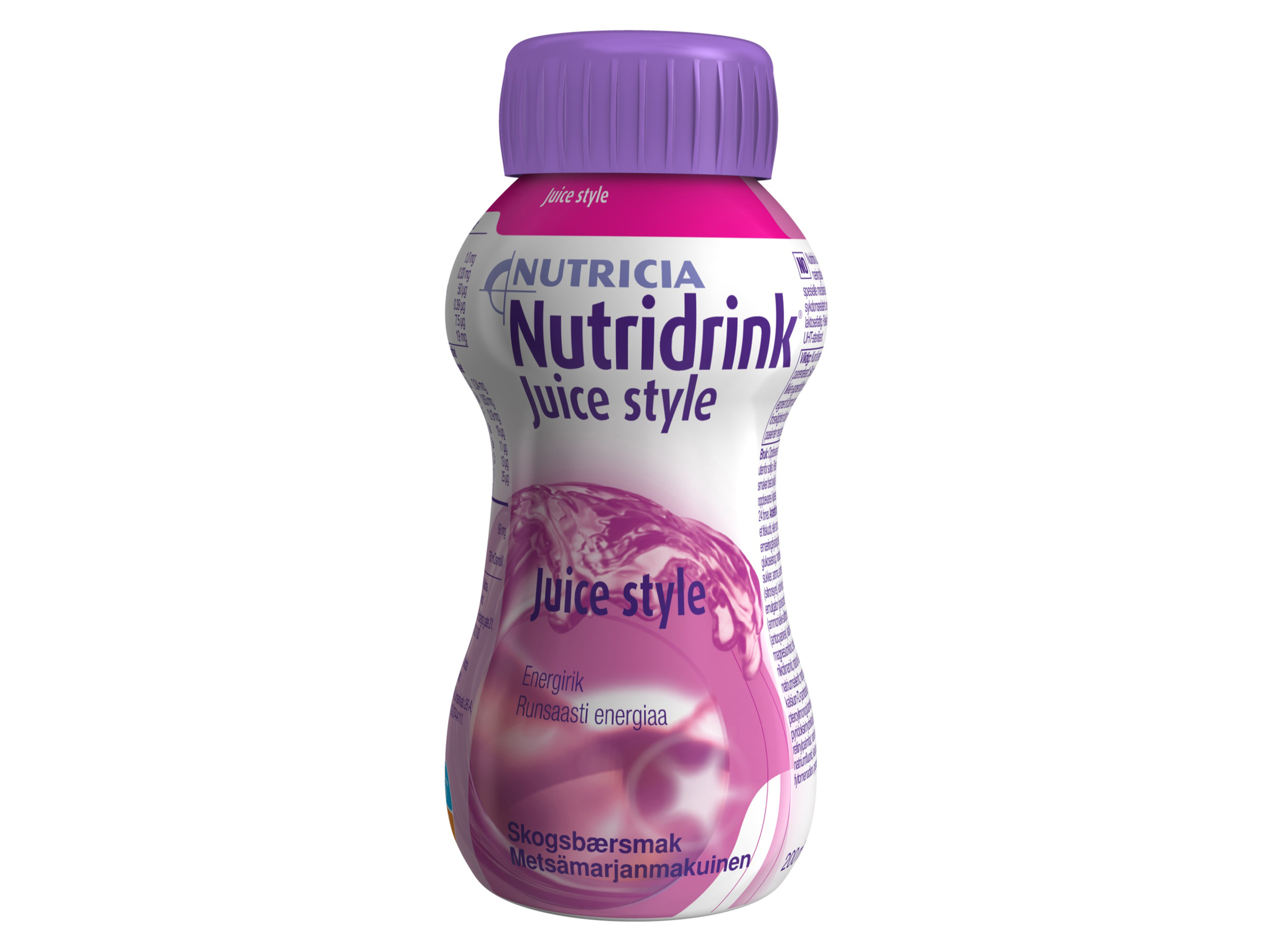 Nutridrink Juice style, næringstilskudd, Skogsbær, 200 ml