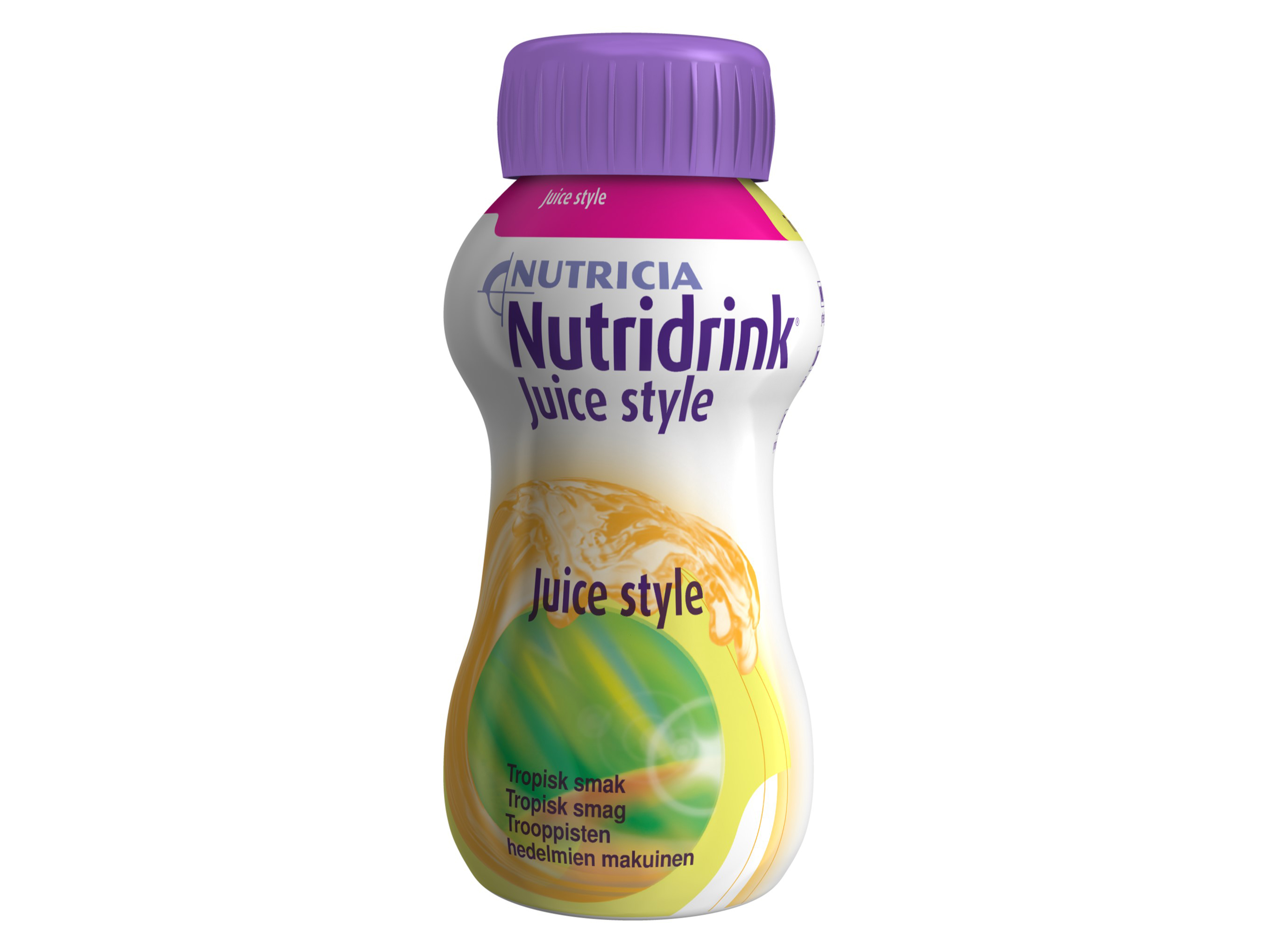 Nutridrink Juice style, næringstilskudd, Tropisk, 4 x 200 ml