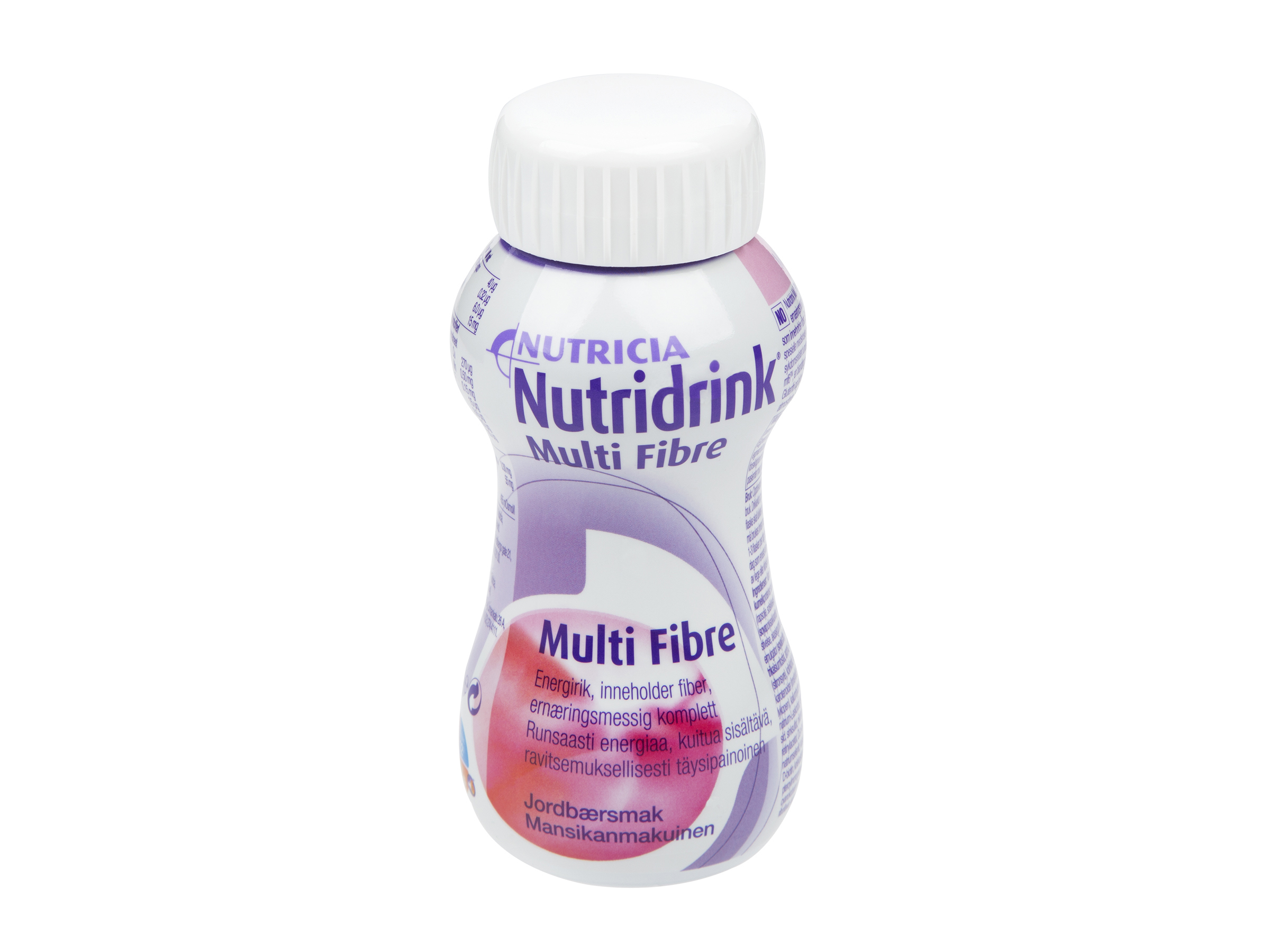 Nutridrink Multi fibre næringsdrikk, Jordbær, 200 ml