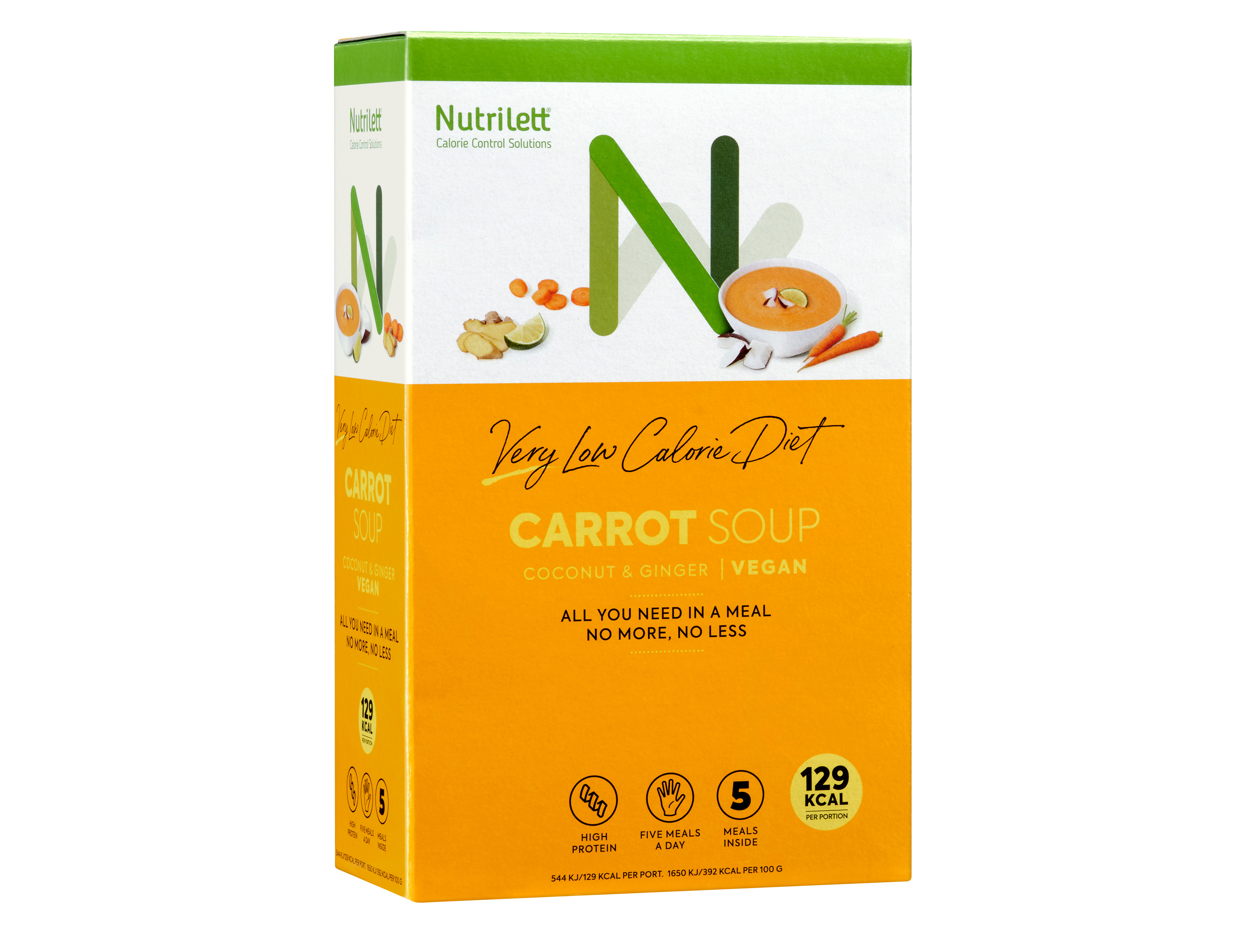 Nutrilett VLCD Gulrotsuppe, 5x33 gram