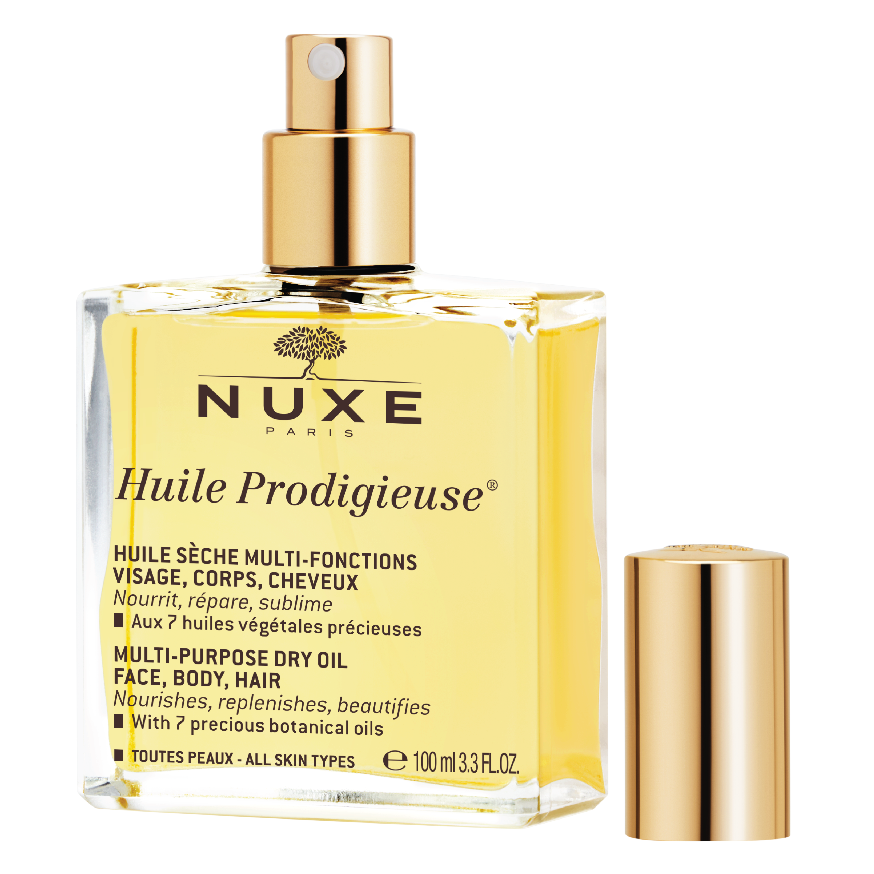 NUXE Huile Prodigieuse® Multi-Purpose Dry Oil Spray, 100 ml