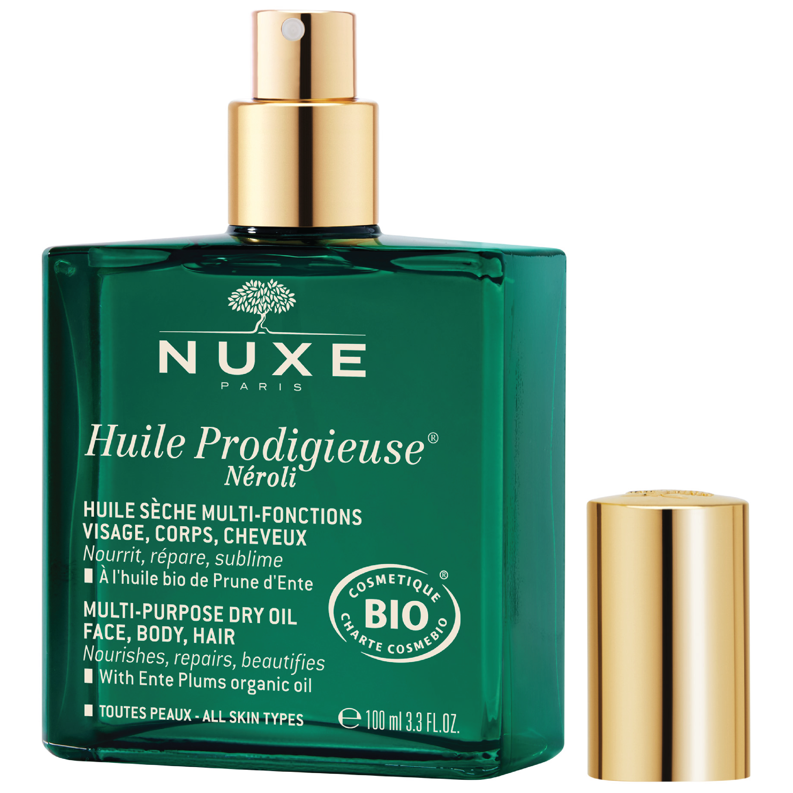 NUXE Huile Prodigieuse® Multi-Purpose Dry Oil Spray Néroli, 100 ml