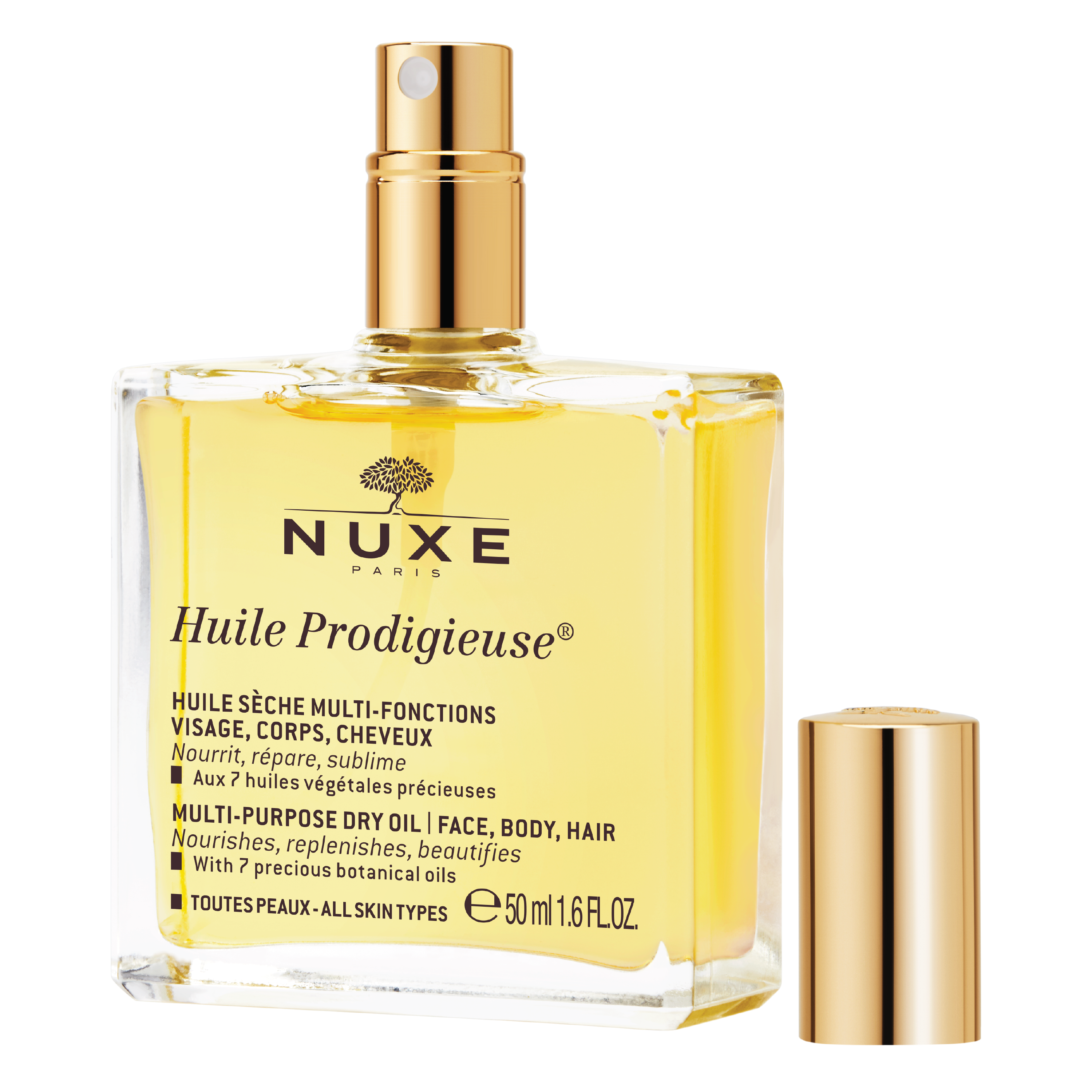 NUXE Huile Prodigieuse® Multi-Purpose Dry Oil Spray, 50 ml