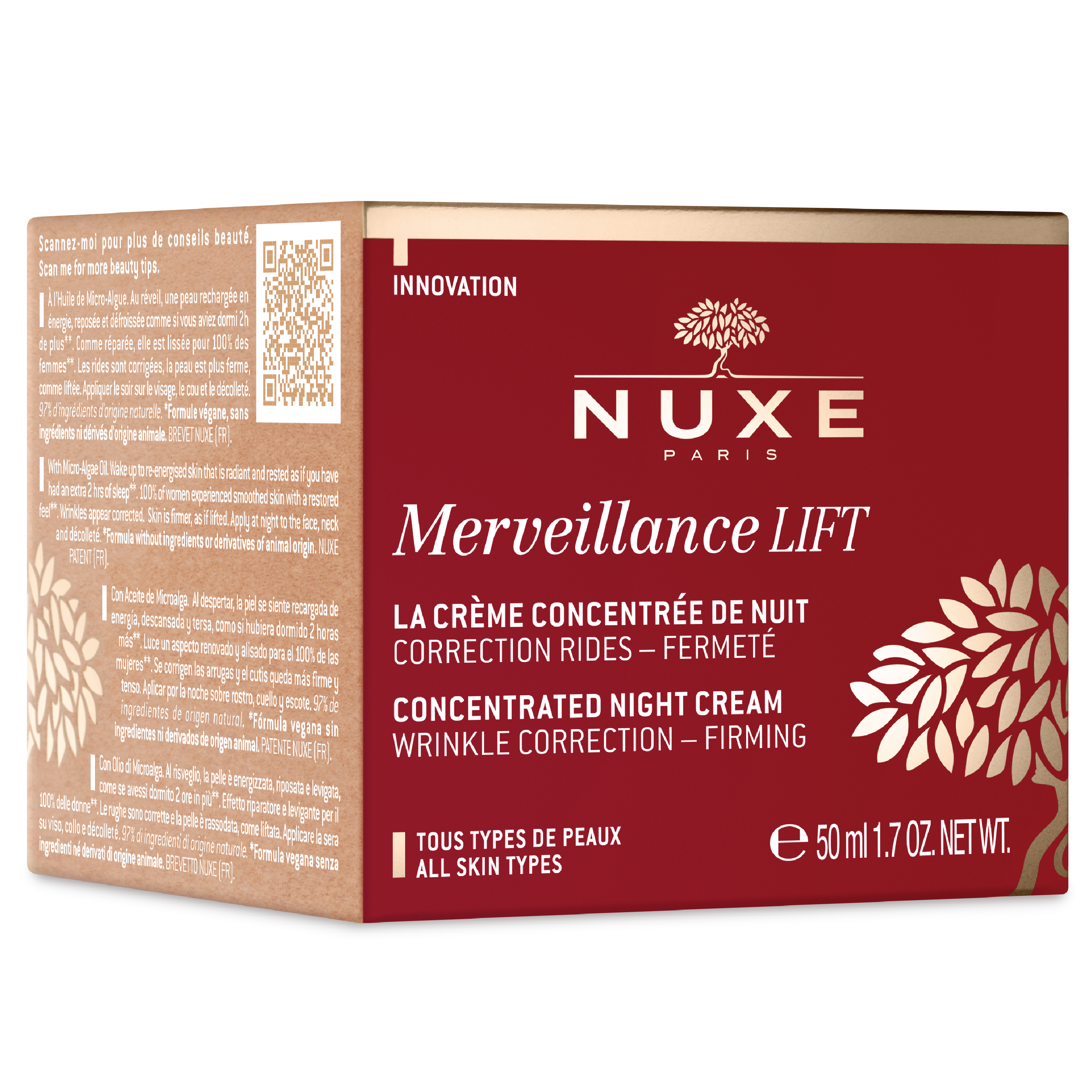 NUXE Merveillance Lift Concentrated Night Cream, 50 ml