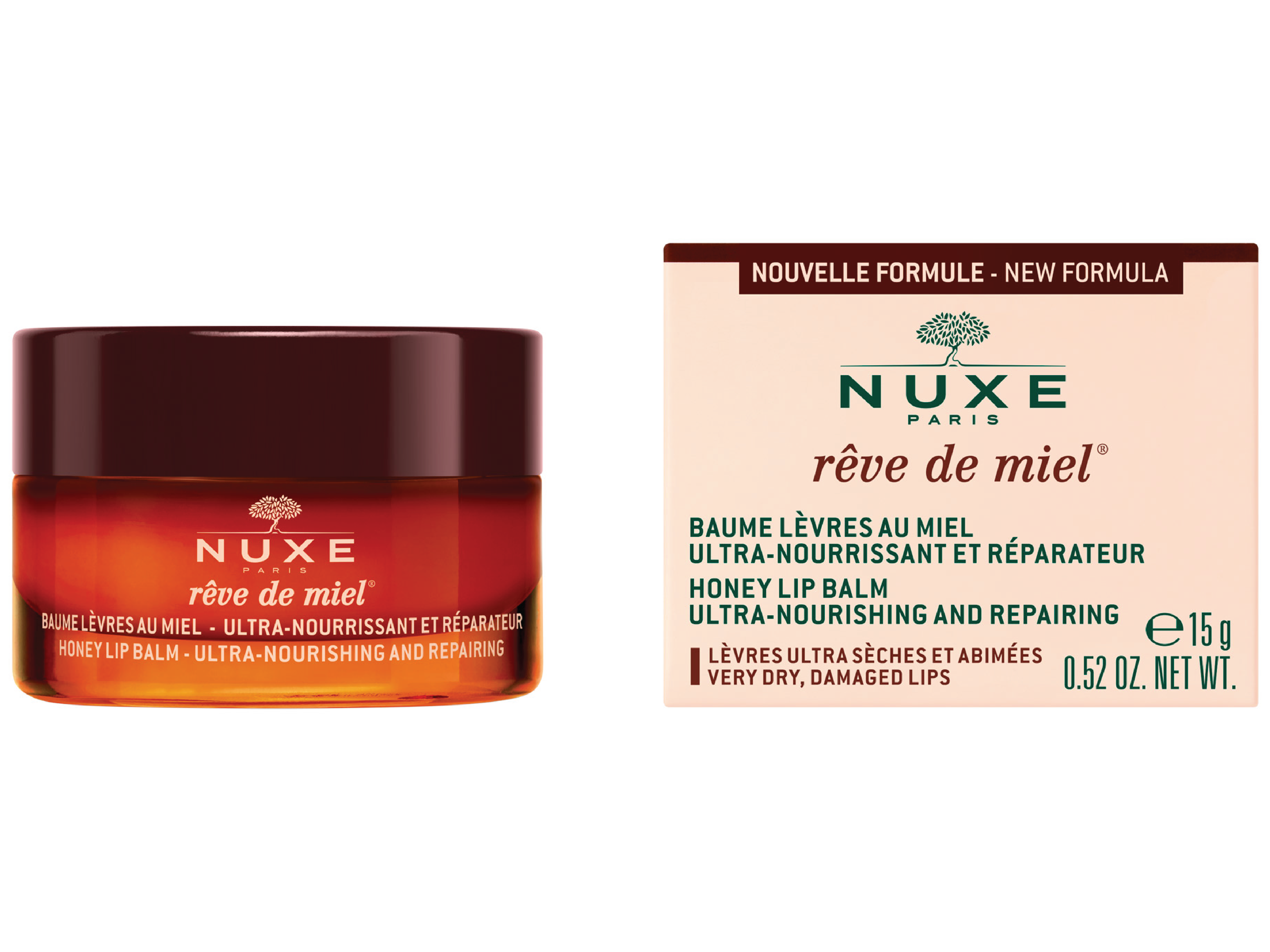 NUXE Rêve De Miel Ultra-Nourishing Lip Balm, 15 g