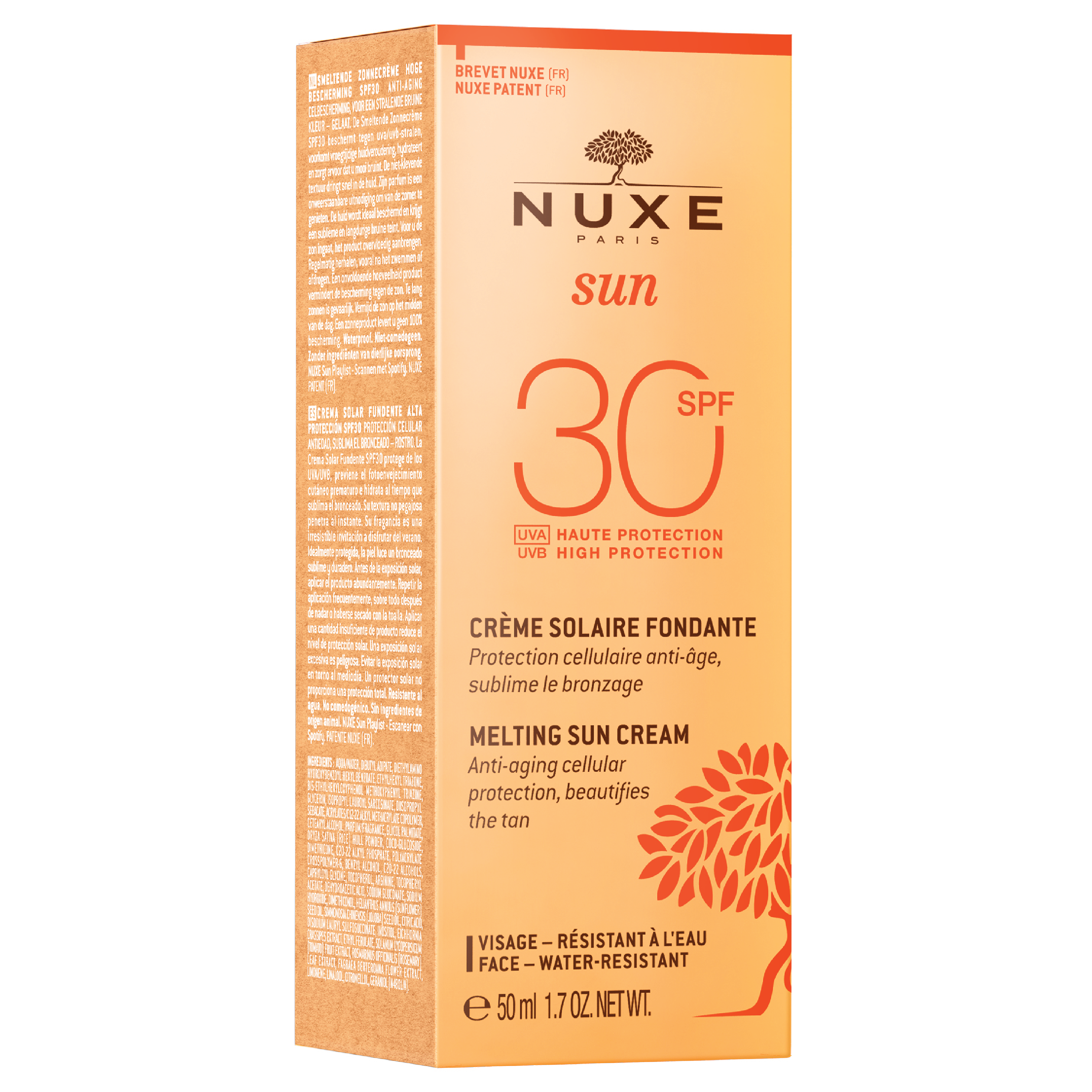 NUXE Sun Face Cream SPF30, 50 ml