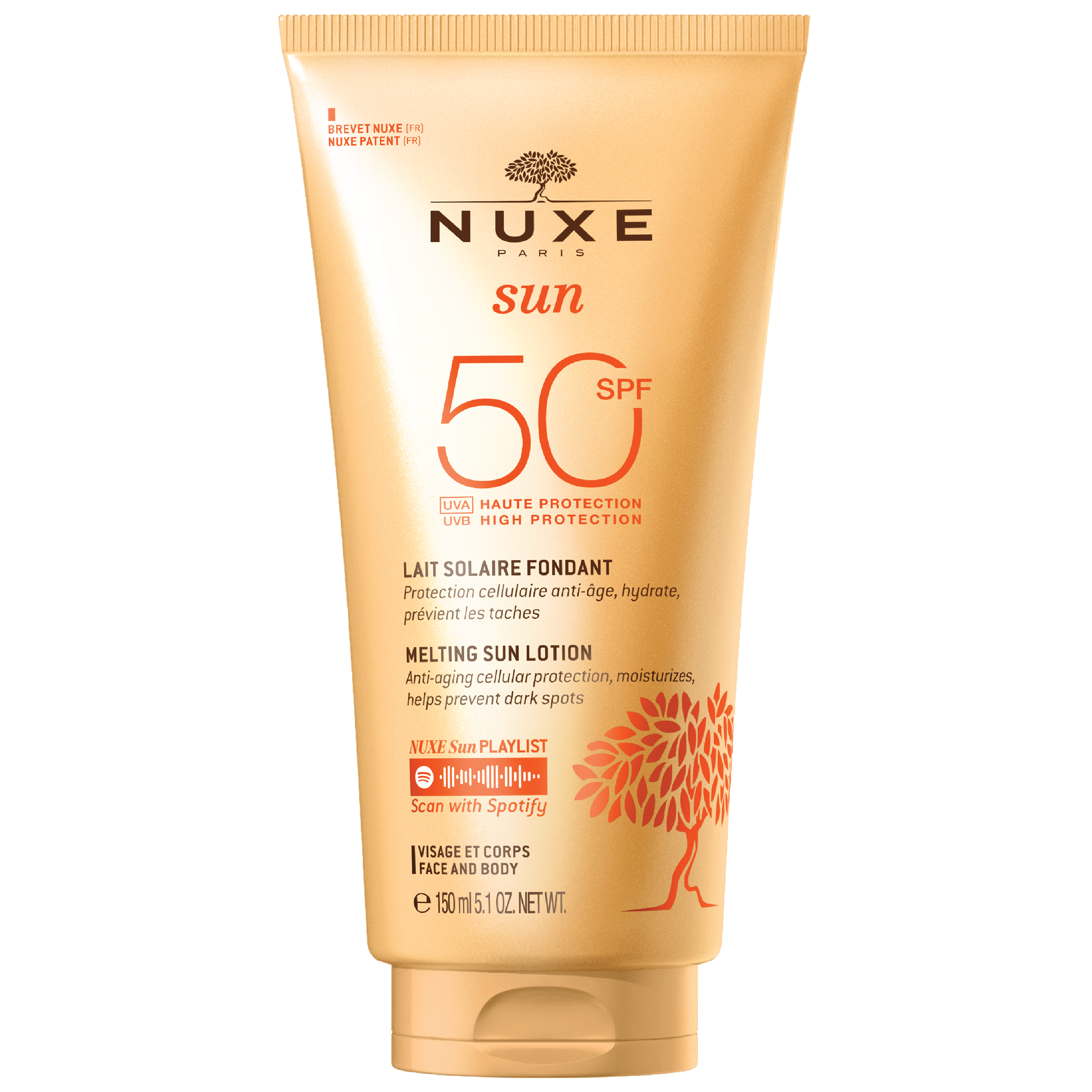 NUXE Sun Lotion Face & Body SPF50, 150 ml