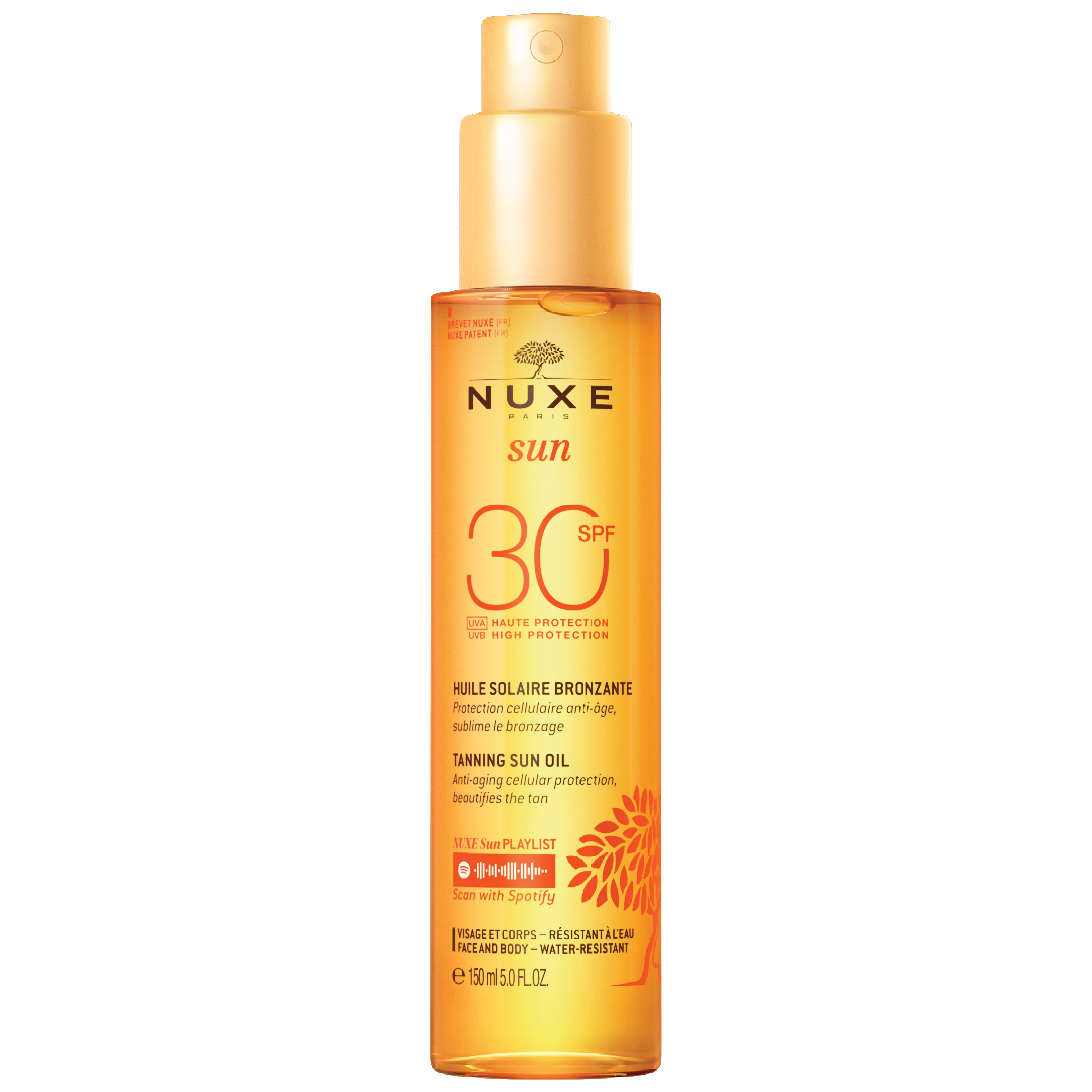 NUXE Sun Oil Spray Face & Body SPF30, 150 ml